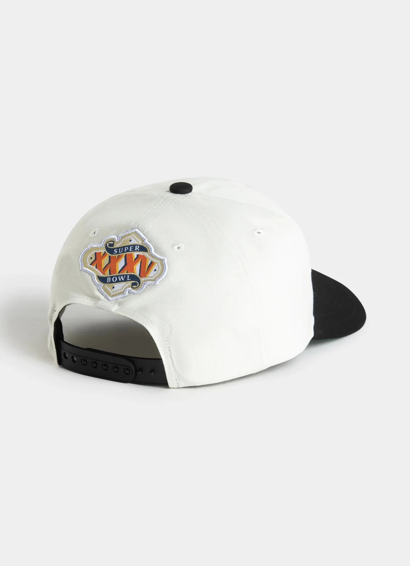 Mitchell And Ness Caps Super Bowl XXXV Mitchell & Ness NFL Origins Deadstock Snapback Hat - Cream