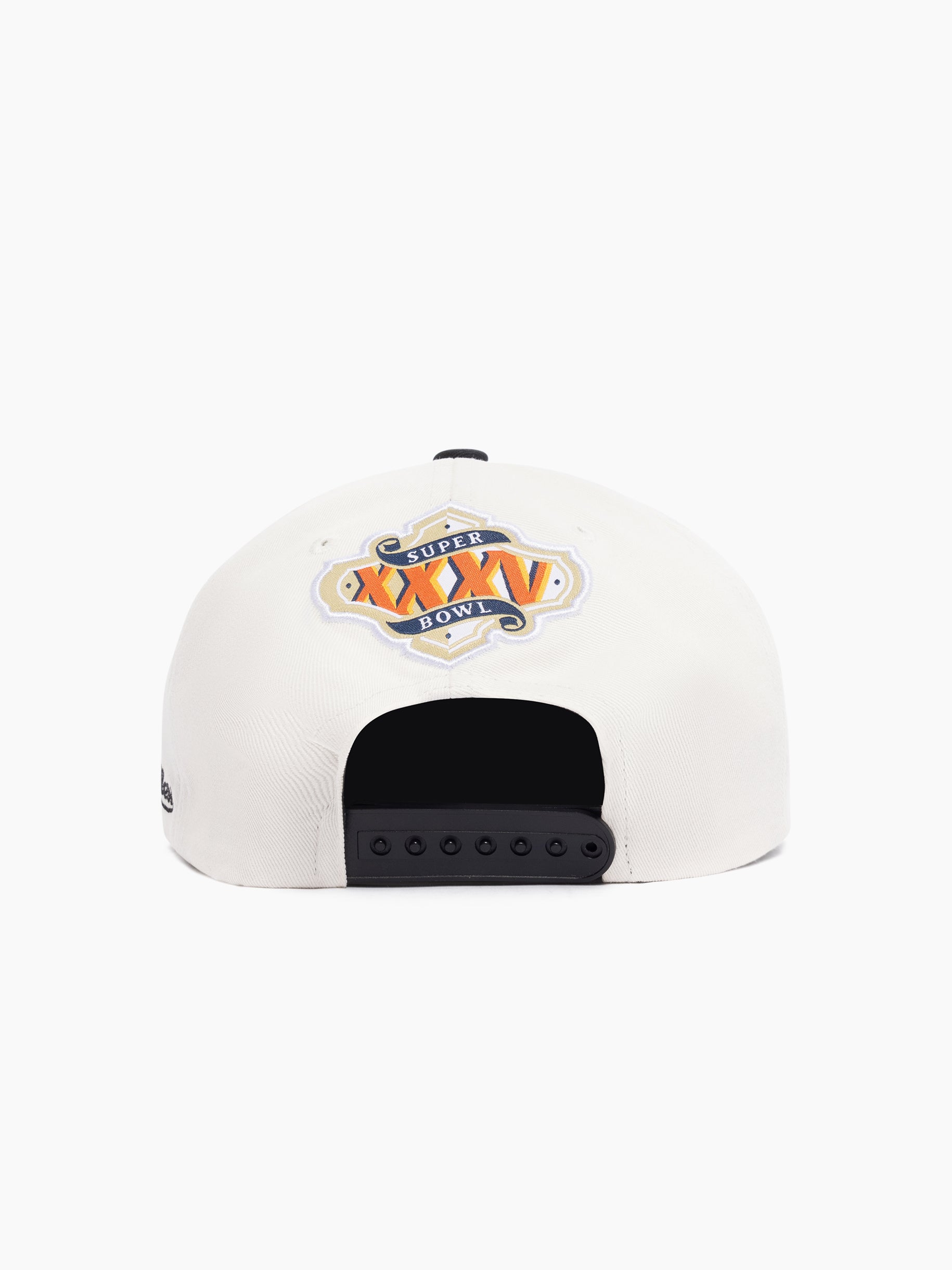 Mitchell And Ness Caps Super Bowl XXXV Mitchell & Ness NFL Origins Deadstock Snapback Hat - Cream