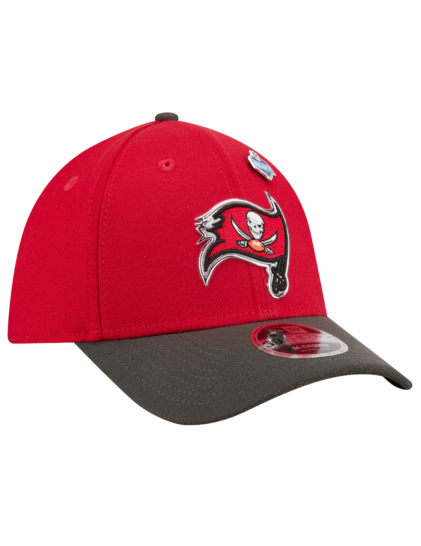 New Era Caps M/L Tampa Bay Buccaneers New Era NFL Draft 26 39THIRTY M-Crown Stretch-Fit Hat