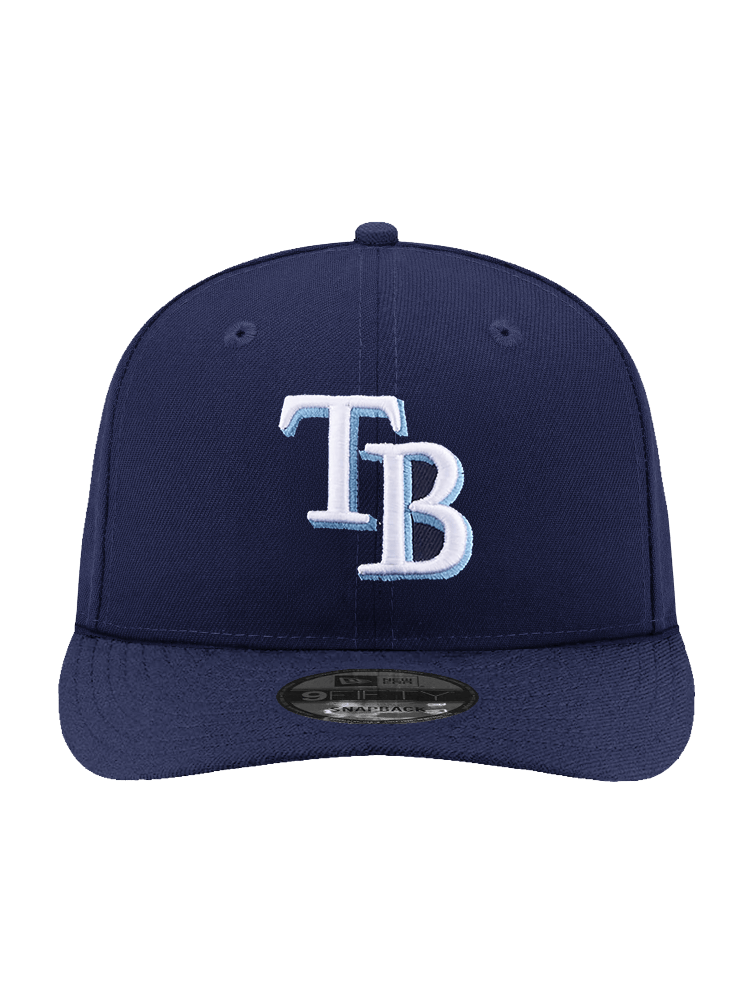 New Era Caps OSFA Tampa Bay Rays New Era MLB Team 9FIFTY Pre-Curved Snapback Hat - Light Navy