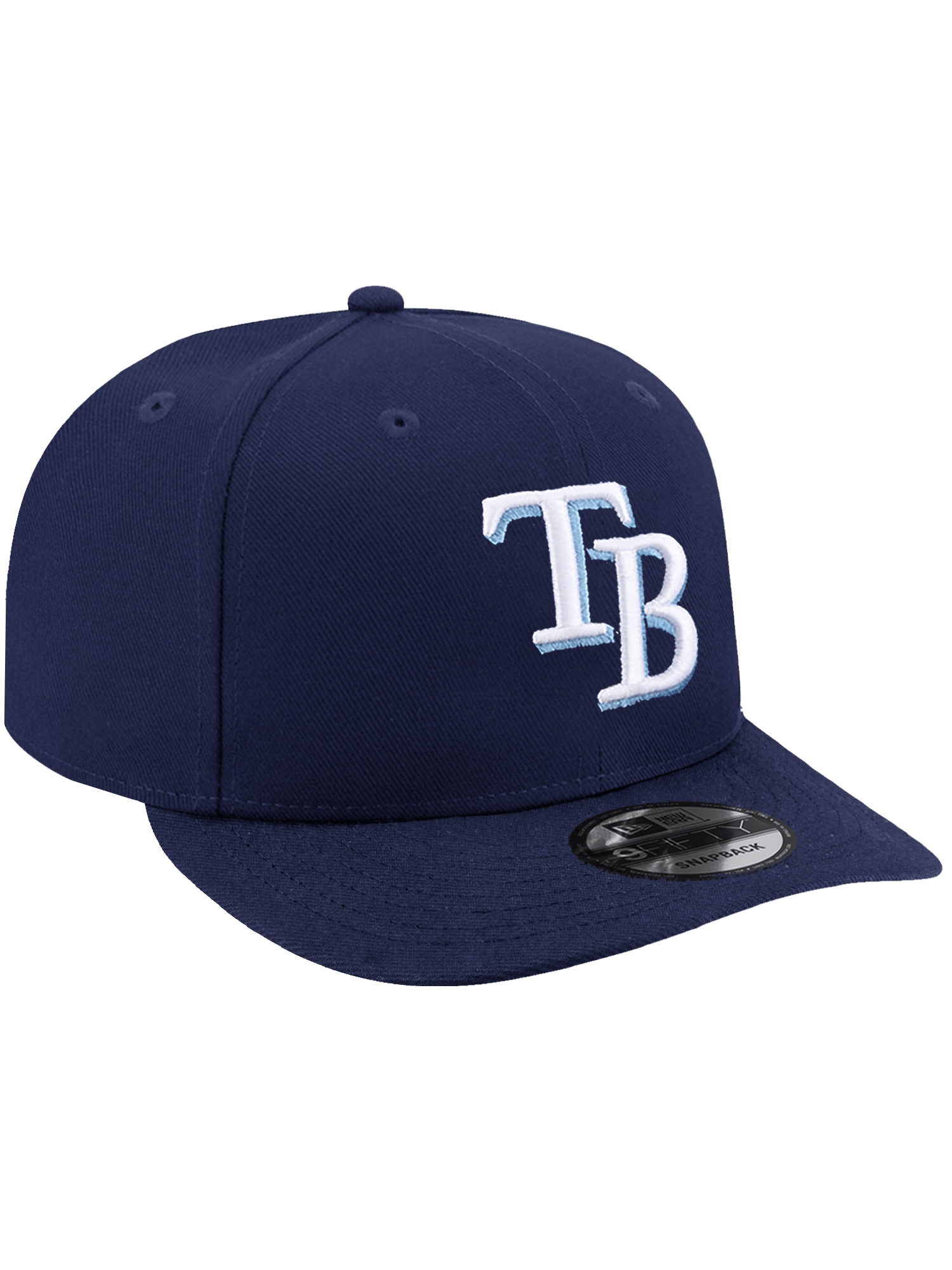New Era Caps OSFA Tampa Bay Rays New Era MLB Team 9FIFTY Pre-Curved Snapback Hat - Light Navy