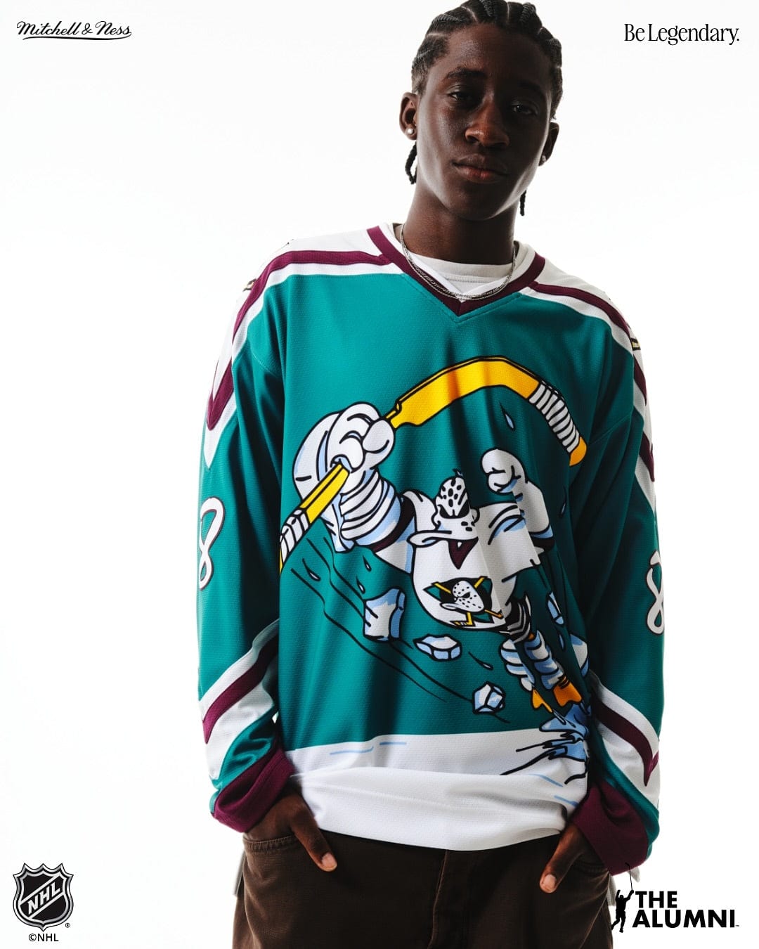 Mitchell And Ness Jerseys Teemu Selanne Anaheim Ducks Mitchell & Ness NHL 96 Alt Power Play Jersey - Teal