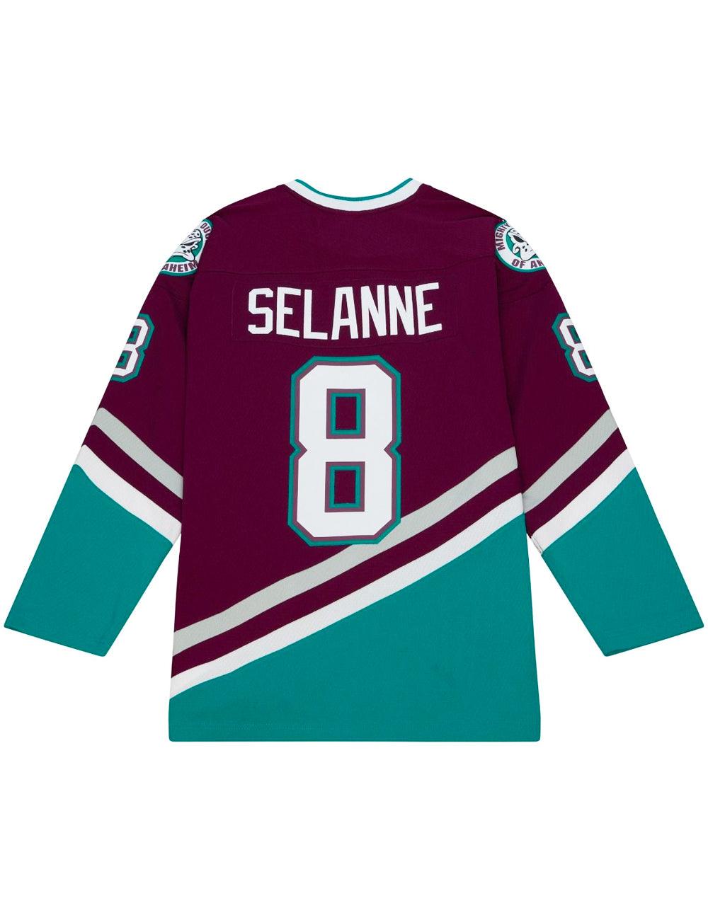 Mitchell And Ness Jerseys Teemu Selanne Anaheim Ducks Mitchell & Ness NHL 96 Blue Line Jersey