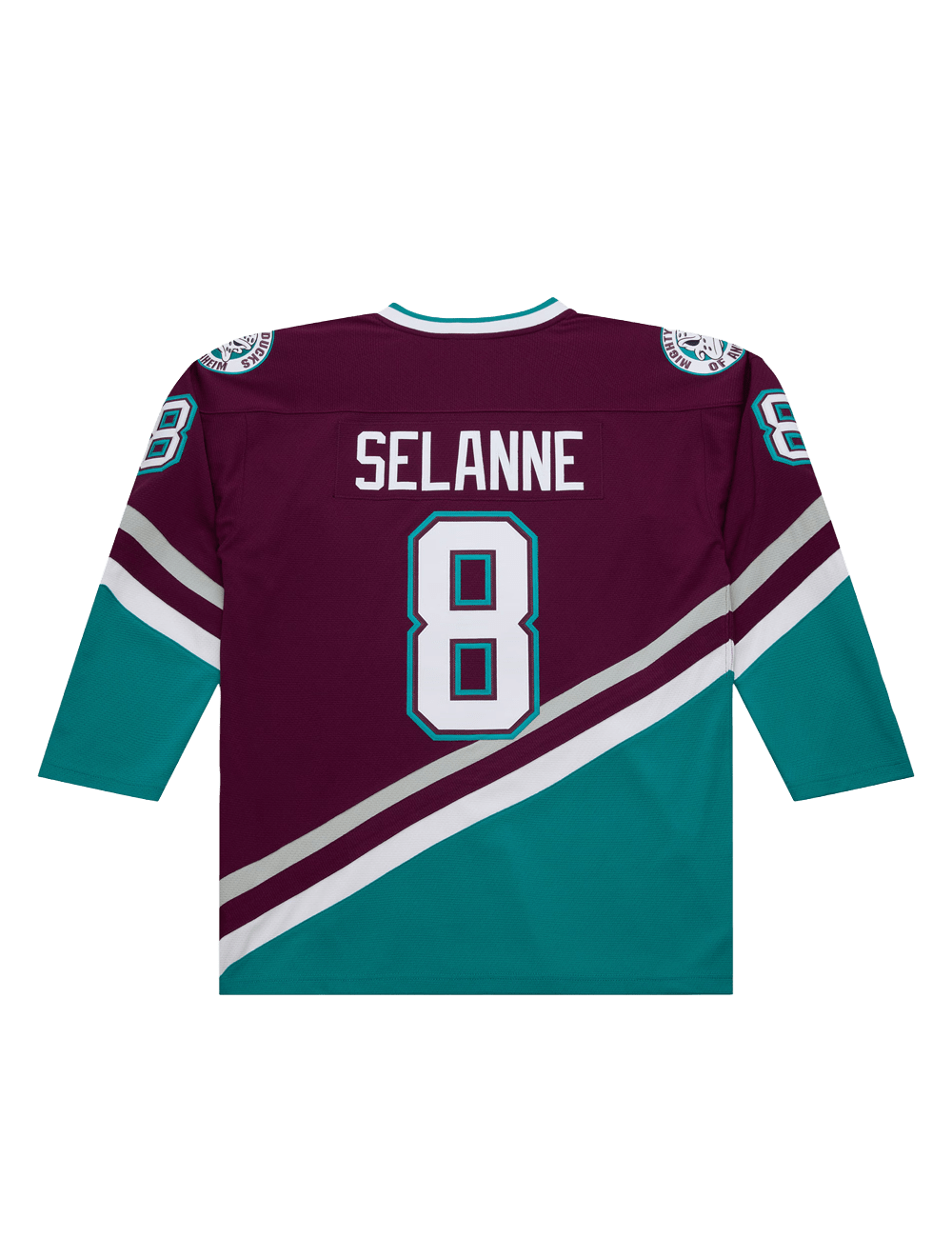 Mitchell And Ness Jerseys Teemu Selanne Anaheim Ducks Mitchell & Ness NHL 96 Power Play Jersey - Purple