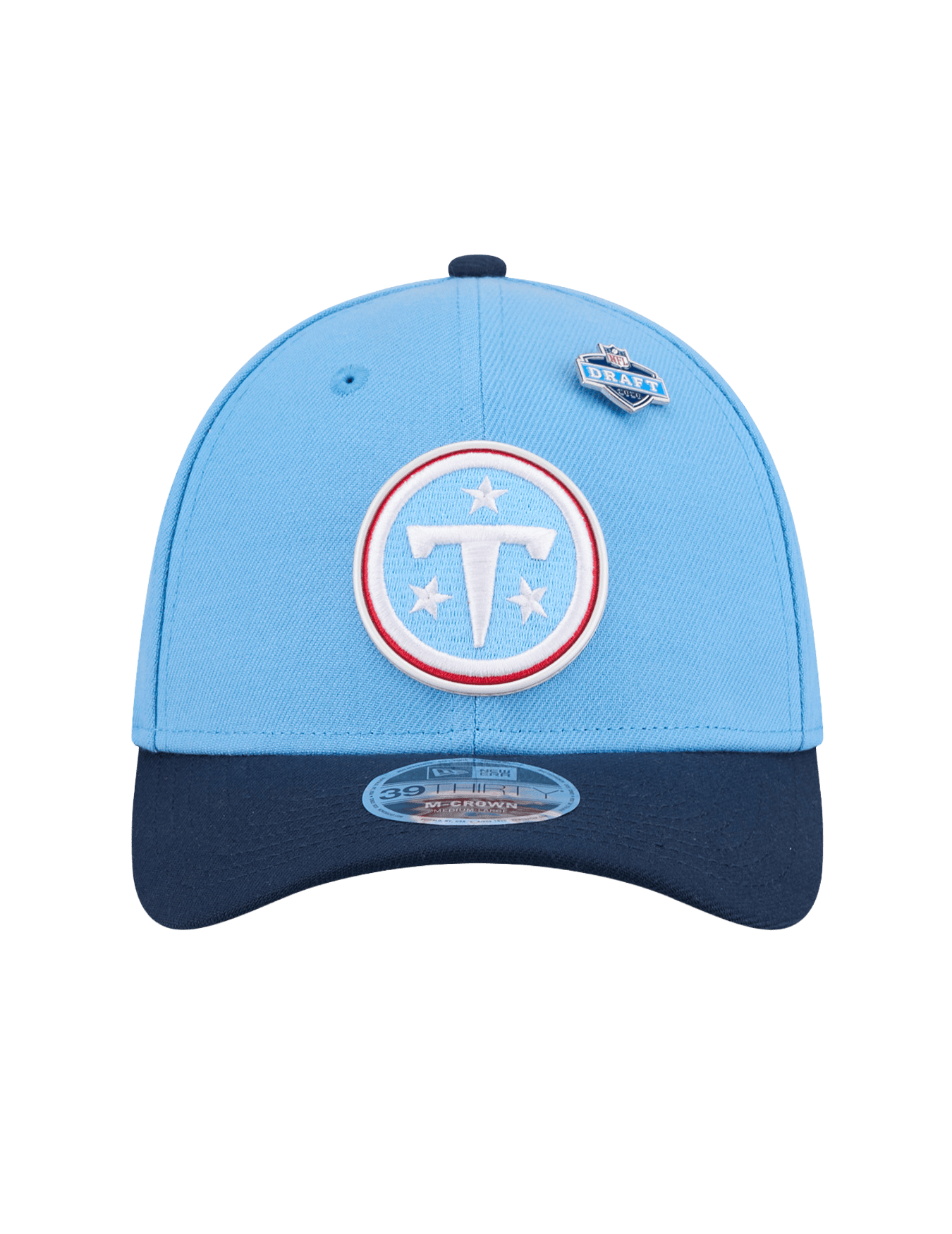 New Era Caps M/L Tennessee Titans New Era NFL Draft 26 39THIRTY M-Crown Stretch-Fit Hat