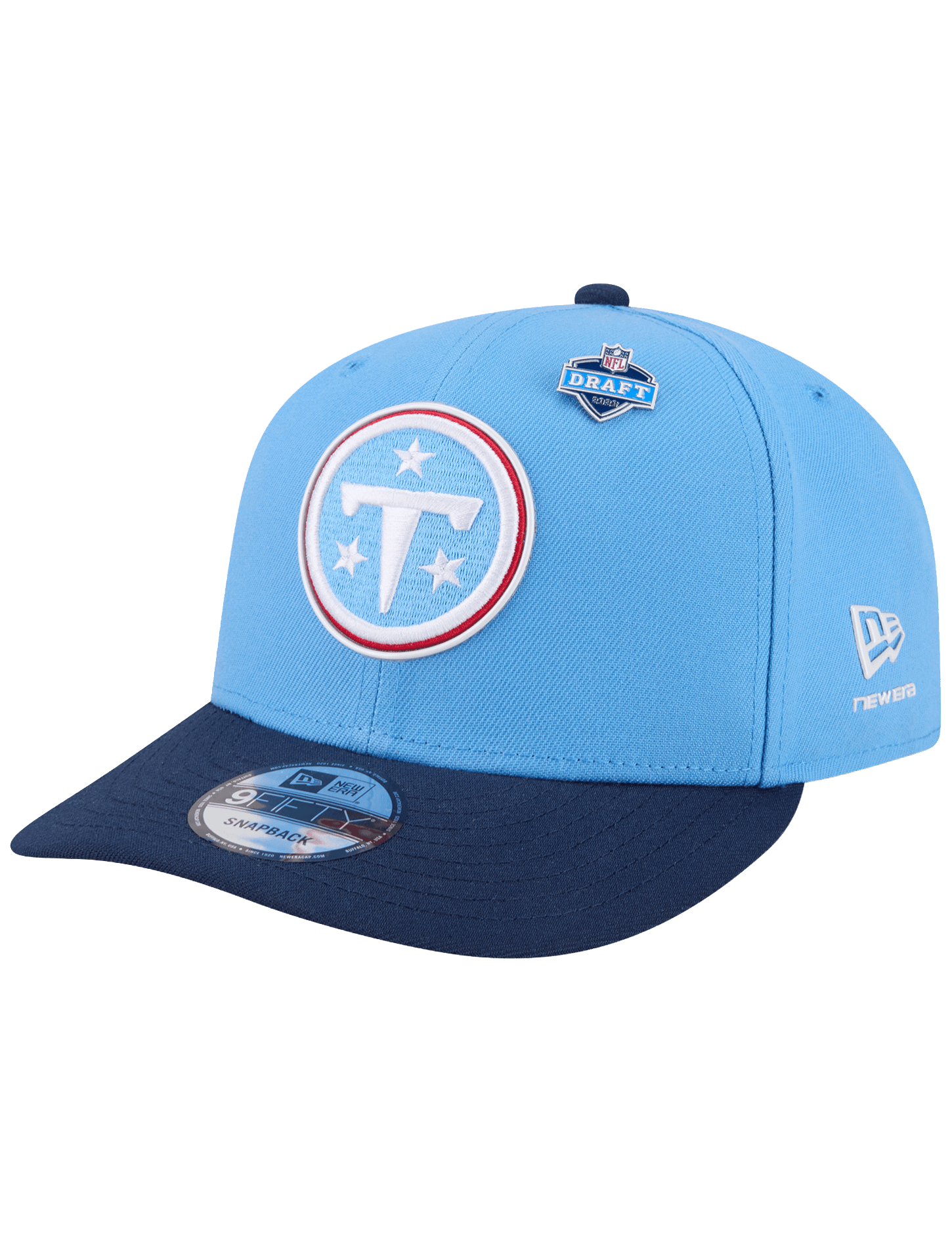 New Era Caps OSFM Tennessee Titans New Era NFL Draft 26 9FIFTY Pre-Curved Snapback Hat