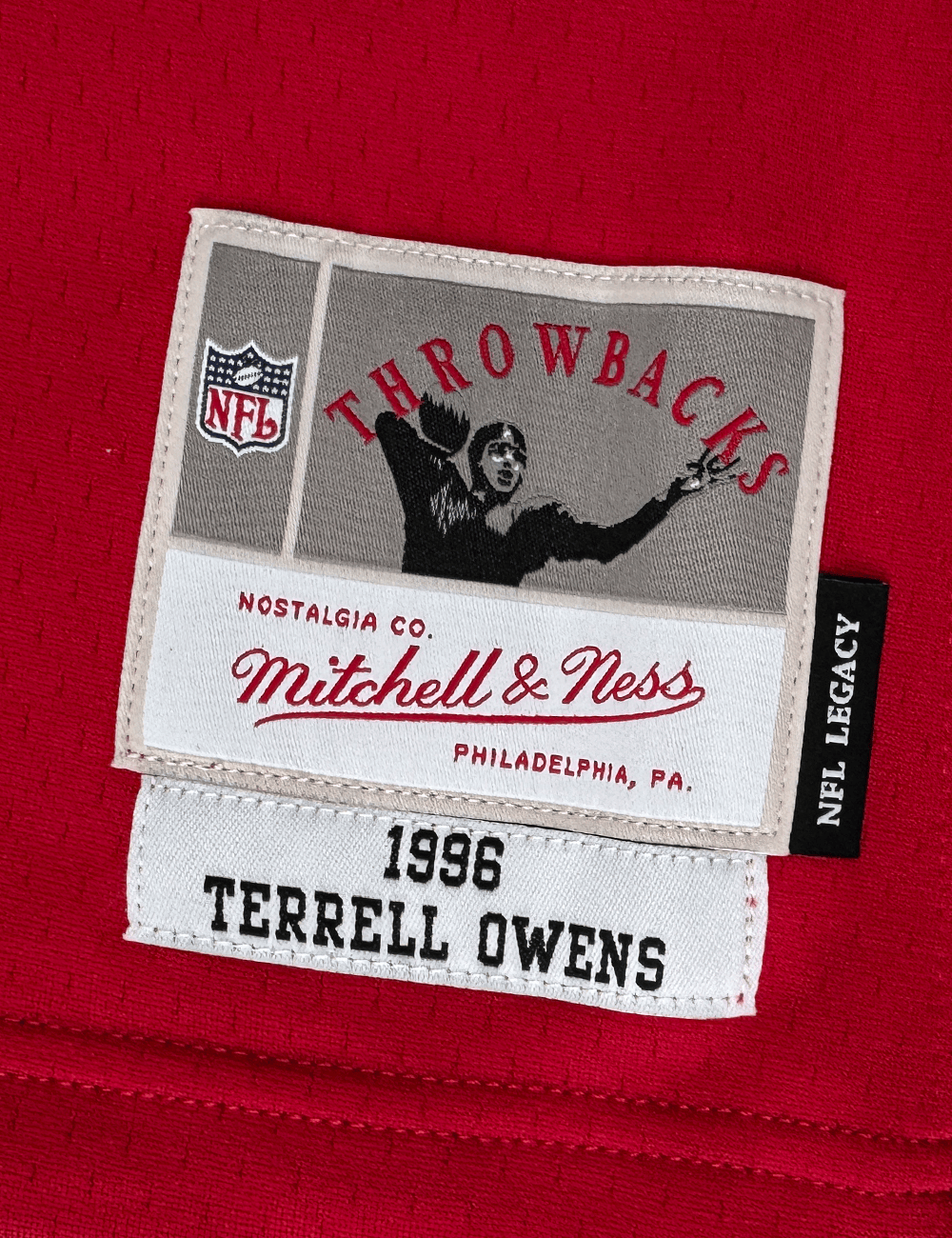 Mitchell And Ness Jerseys Terrell Owens San Francisco 49ers Mitchell & Ness NFL 1996 Legacy Jersey - Red