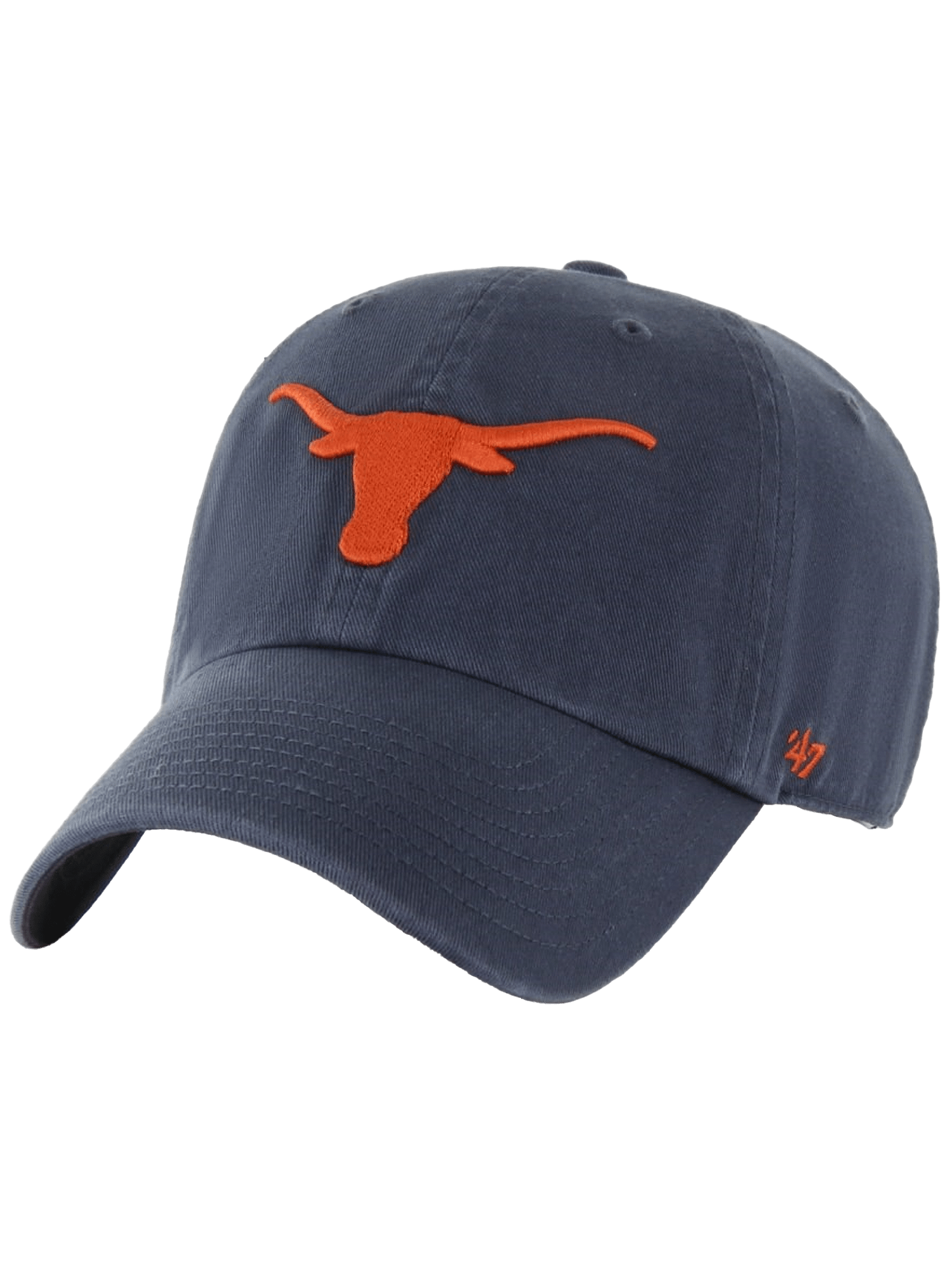 47 Brand Caps Texas Longhorns '47 NCAA Team Clean Up Strapback Hat - Vintage Navy