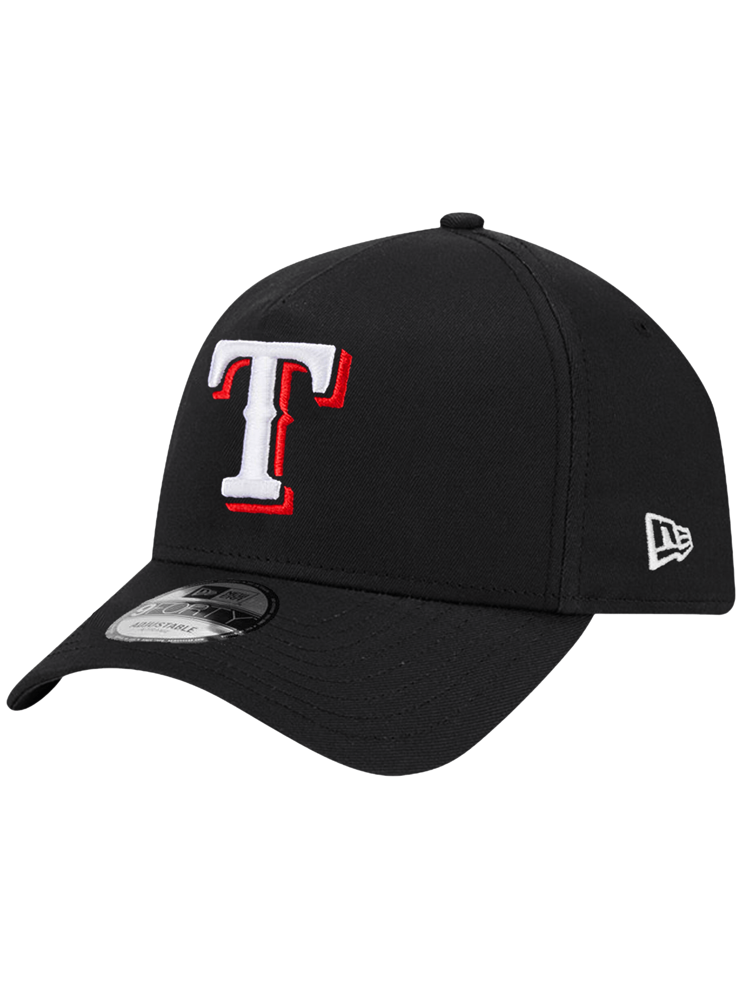 New Era Caps Texas Rangers New Era MLB Team 9FORTY A-Frame Snapback Hat - Black