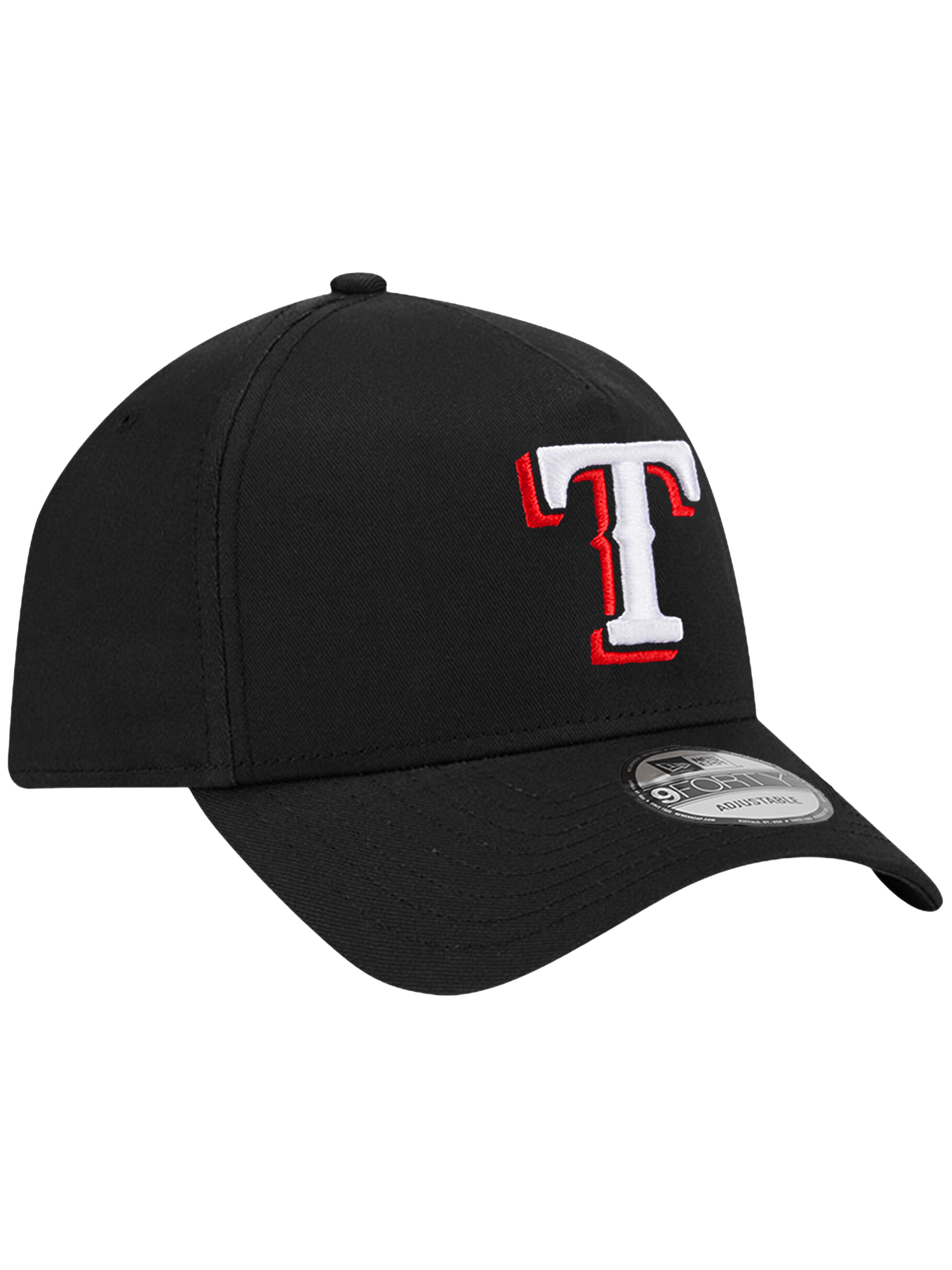 New Era Caps Texas Rangers New Era MLB Team 9FORTY A-Frame Snapback Hat - Black