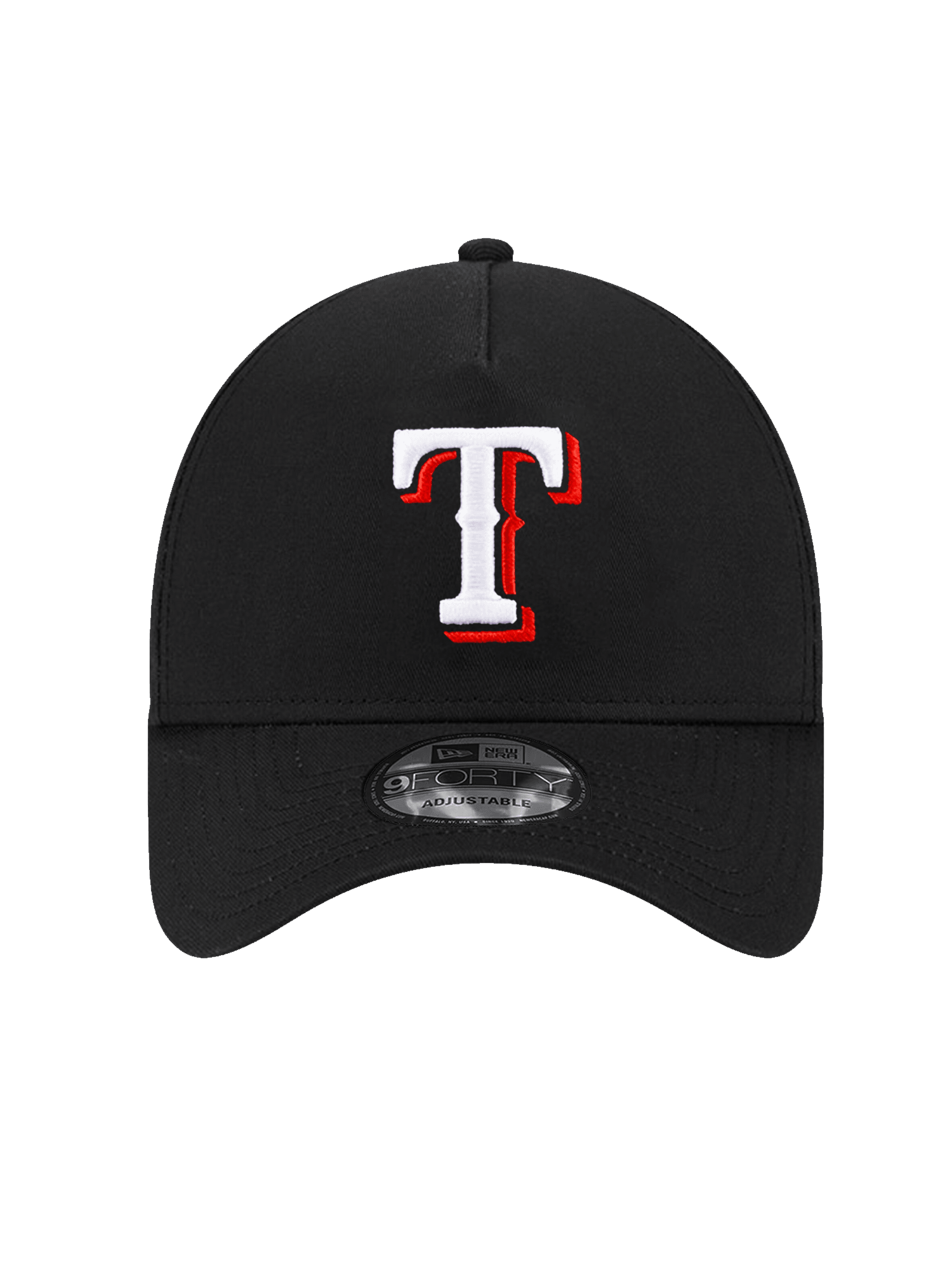 New Era Caps Texas Rangers New Era MLB Team 9FORTY A-Frame Snapback Hat - Black
