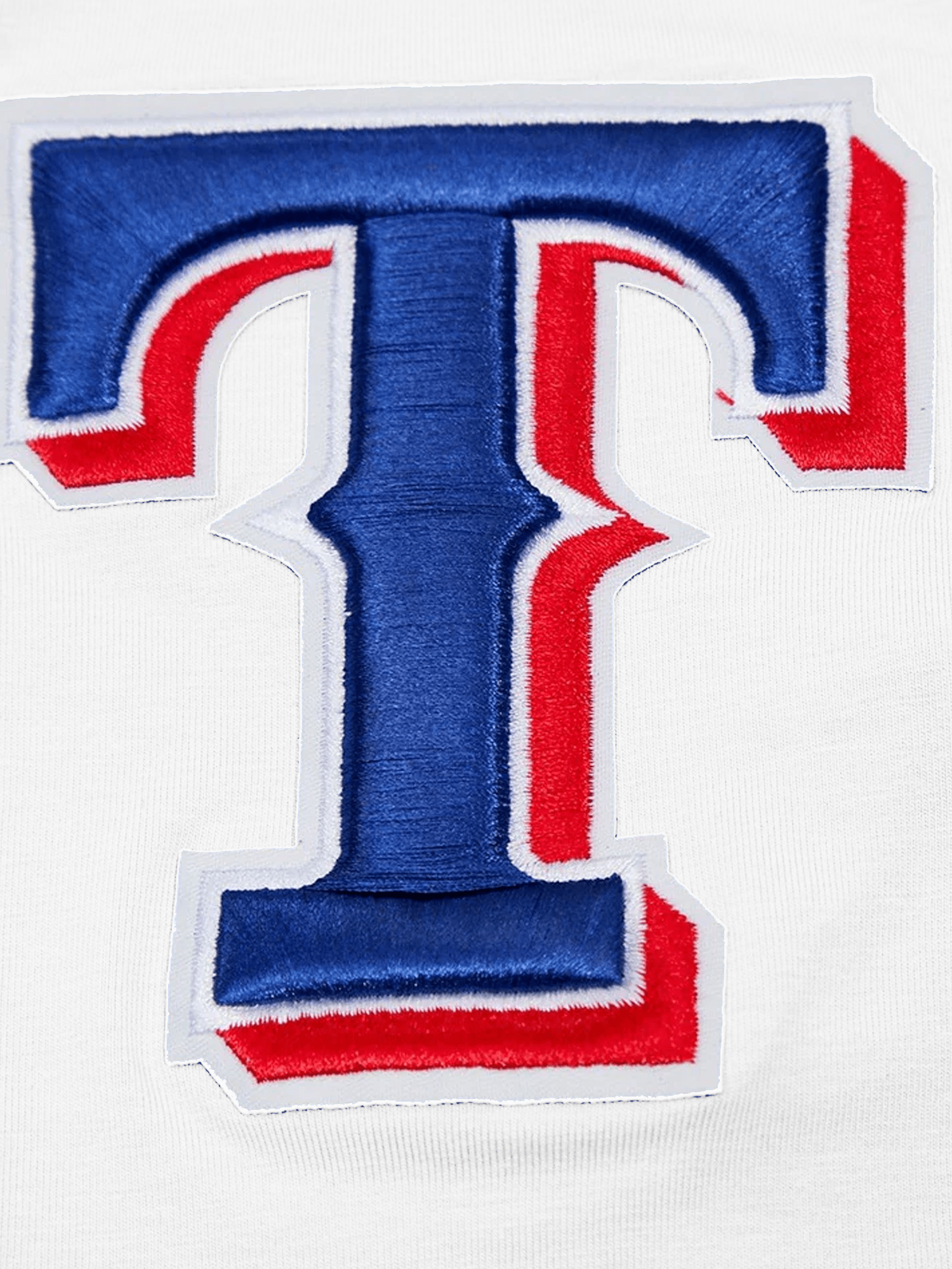 Pro Standard T-Shirts Texas Rangers Pro Standard MLB Team Chenille Flex T-Shirt - White