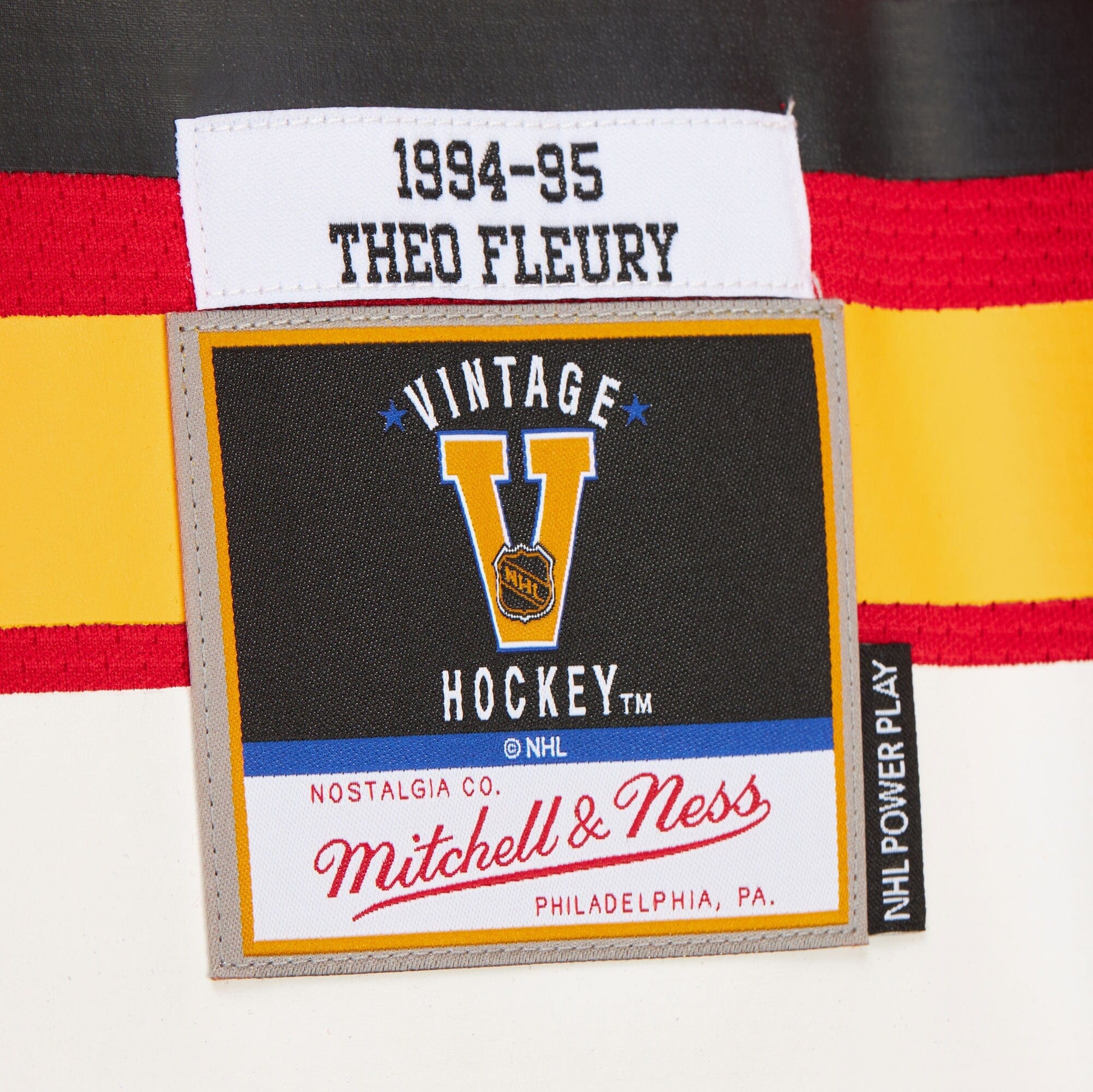 Mitchell And Ness Jerseys Theoren Fleury Calgary Flames Mitchell & Ness NHL 94/95 Power Play Jersey