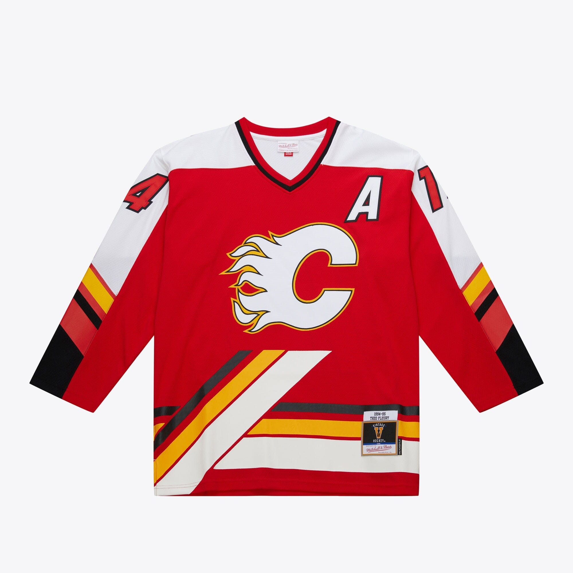 Mitchell And Ness Jerseys Theoren Fleury Calgary Flames Mitchell & Ness NHL 94/95 Power Play Jersey