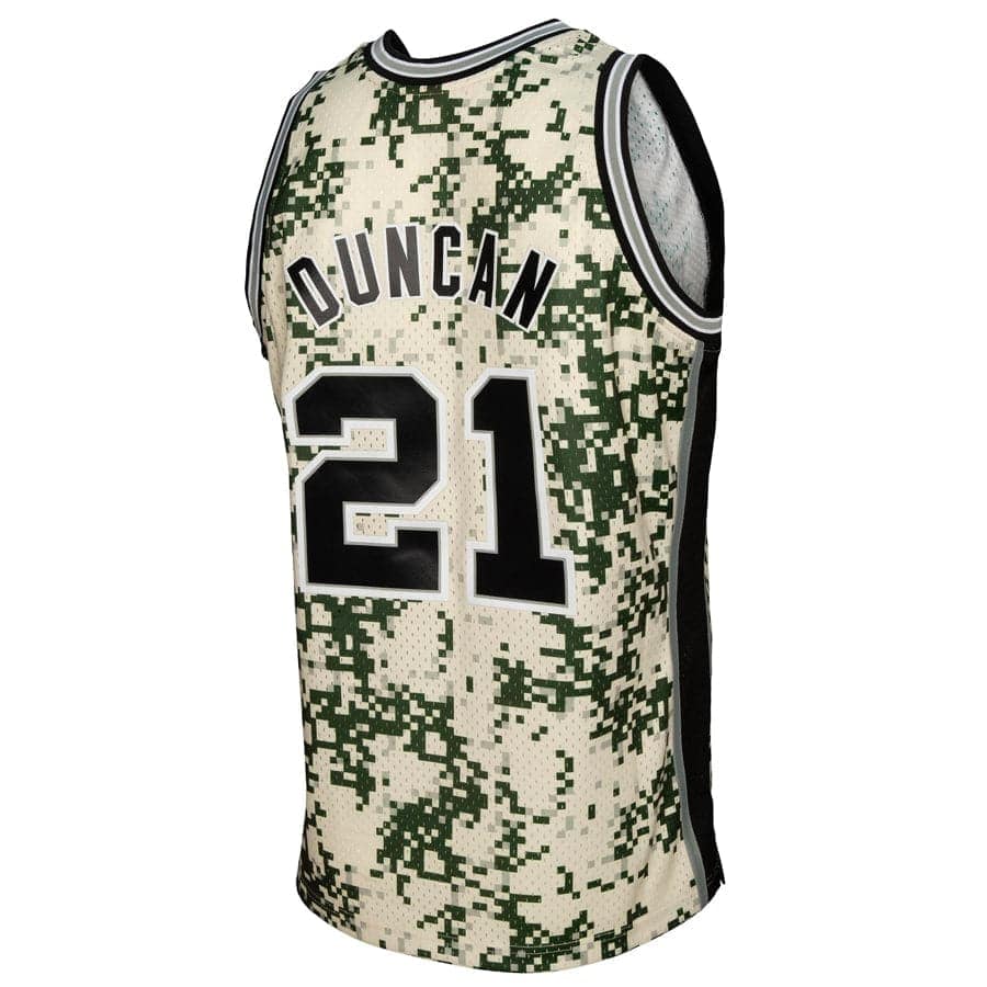 Mitchell And Ness Jerseys Tim Duncan San Antonio Spurs 13-14 Alt Mitchell & Ness NBA Swingman Jersey - Camo