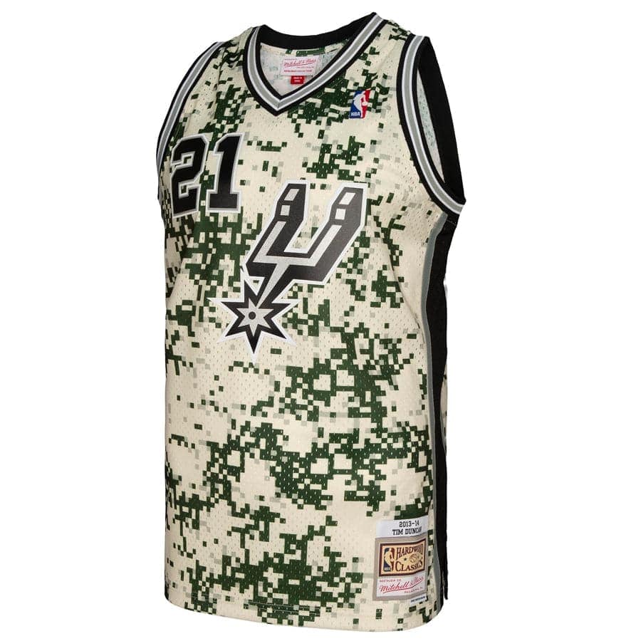 Mitchell And Ness Jerseys Tim Duncan San Antonio Spurs 13-14 Alt Mitchell & Ness NBA Swingman Jersey - Camo