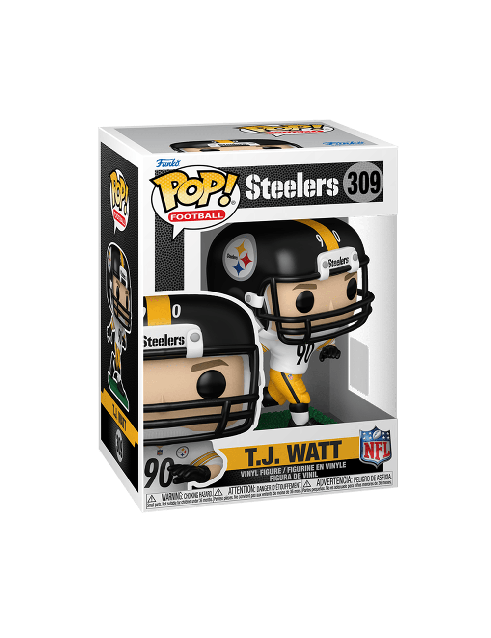 Funko Figures TJ Watt Pittsburgh Steelers Funko NFL Vinyl Pop Figure - 309