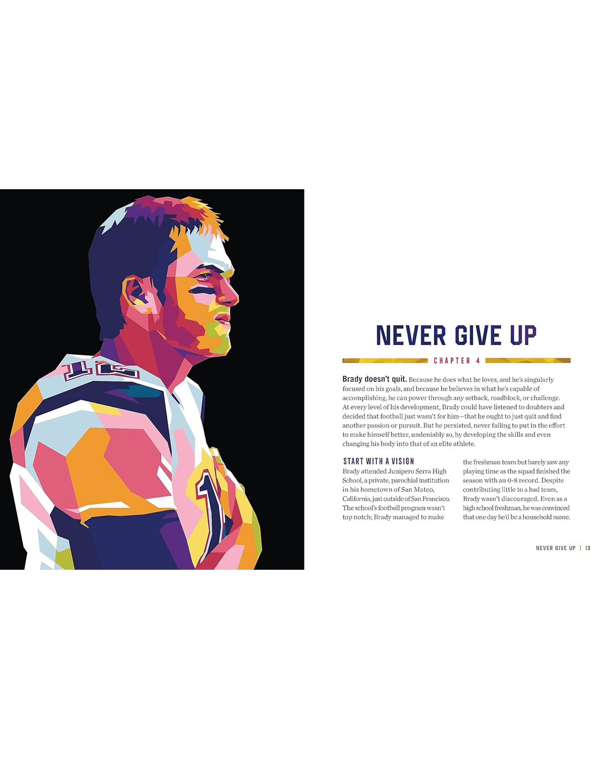 Hachette Group Books Tom Brady Life Lessons From a Legend NFL Hardcover Book
