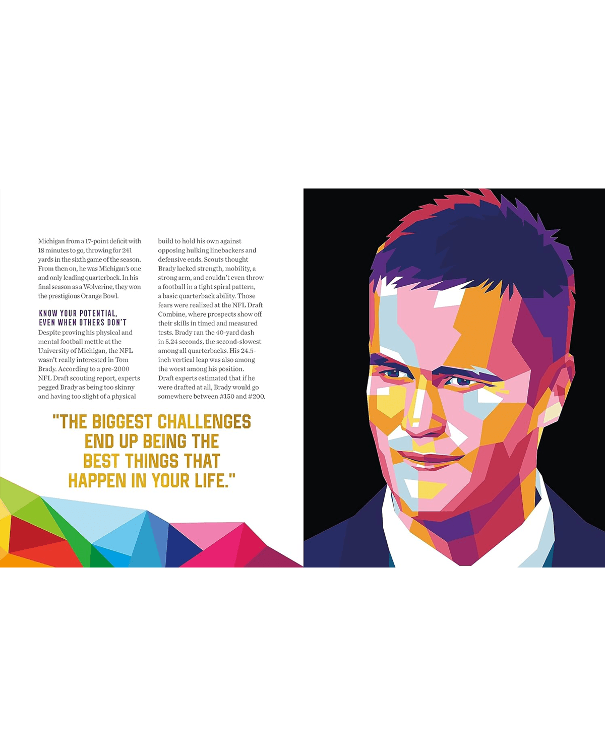 Hachette Group Books Tom Brady Life Lessons From a Legend NFL Hardcover Book