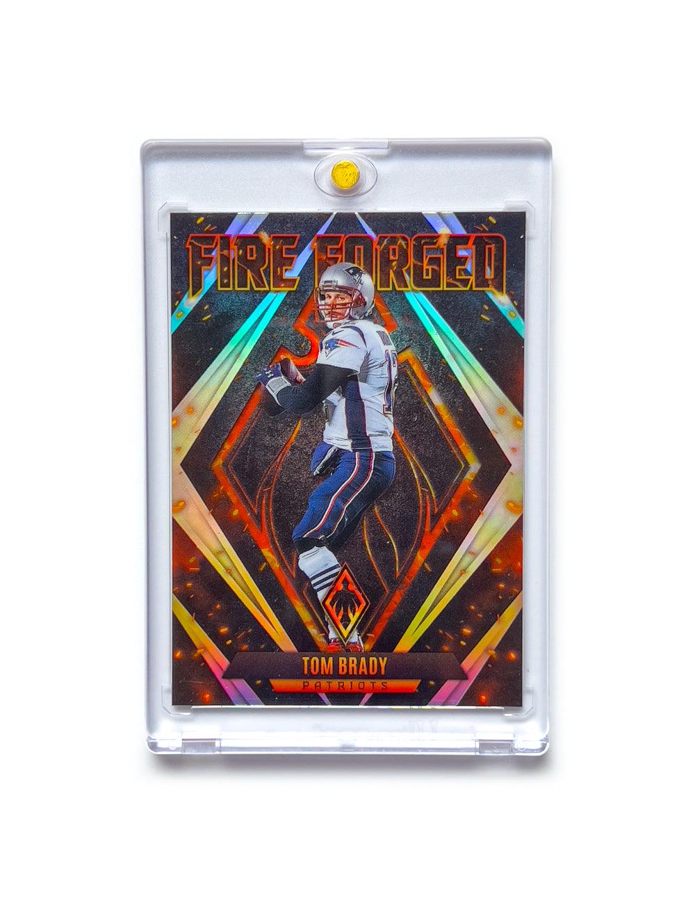 Panini Cards Tom Brady New England Patriots Panini NFL 22 Phoenix Fire Forged Card