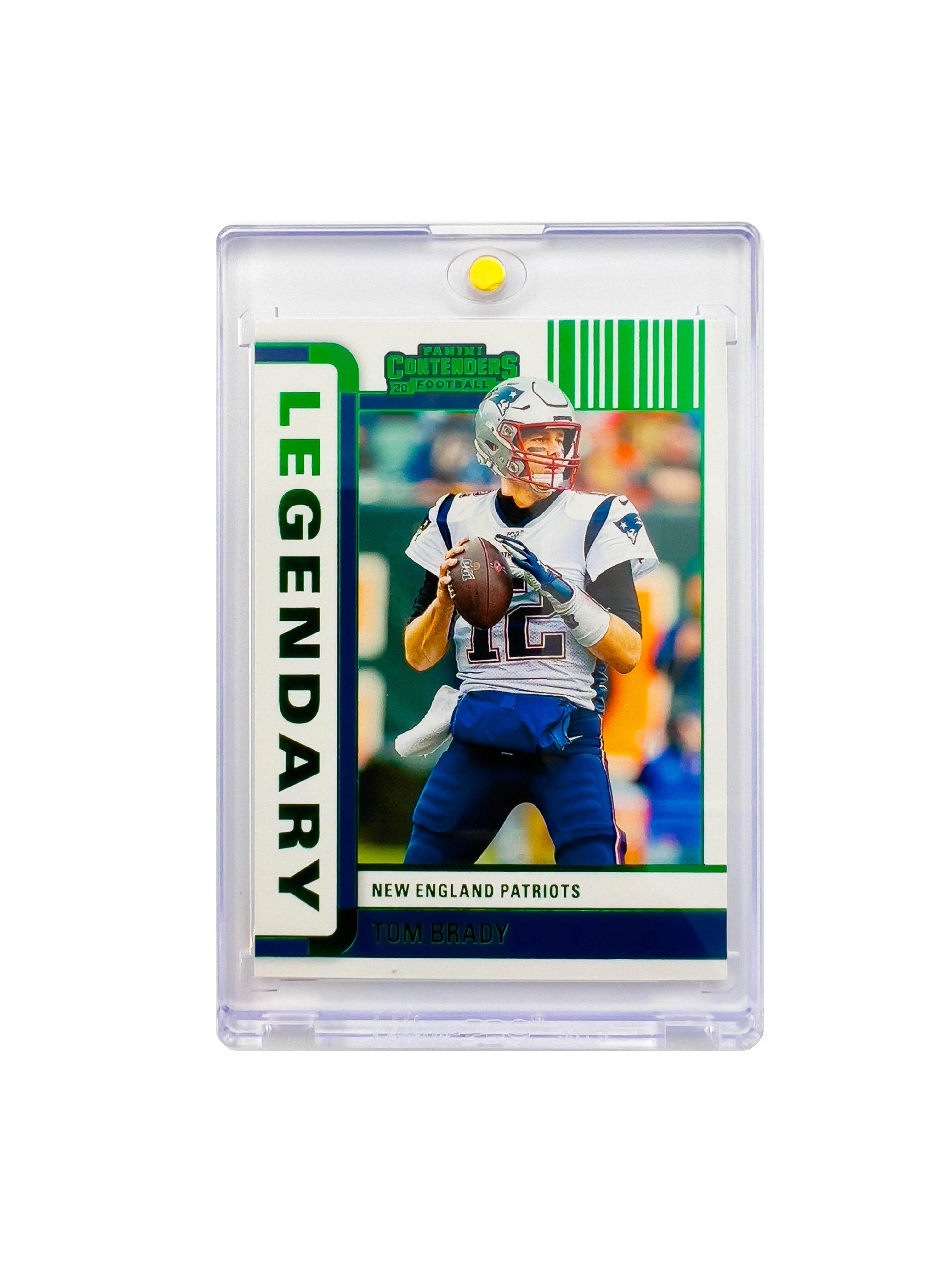 Panini Cards Tom Brady New England Patriots Panini NFL Contenders Legendary Green Card