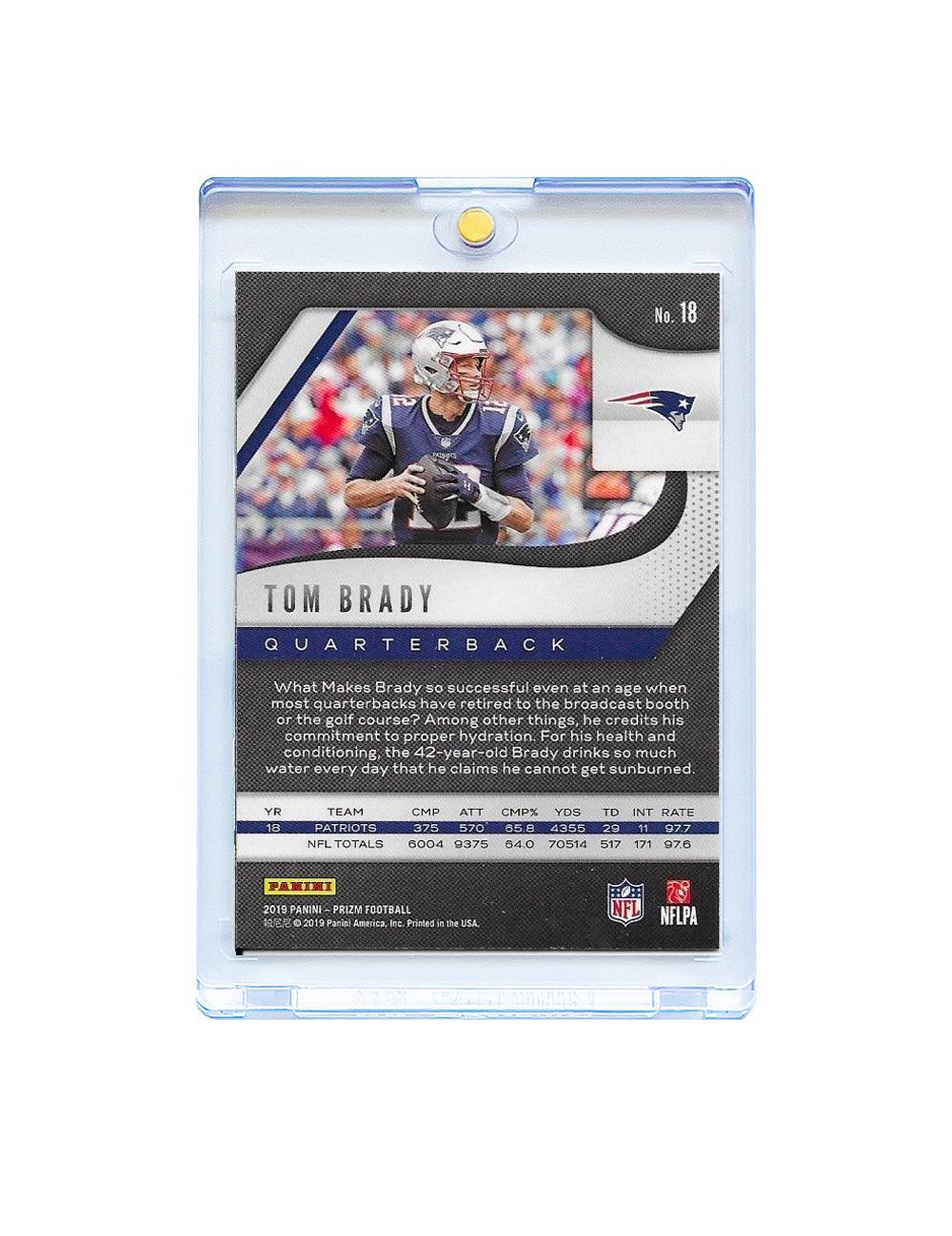 Panini Cards Tom Brady New England Patriots Panini NFL Prizm 2019 Base Card