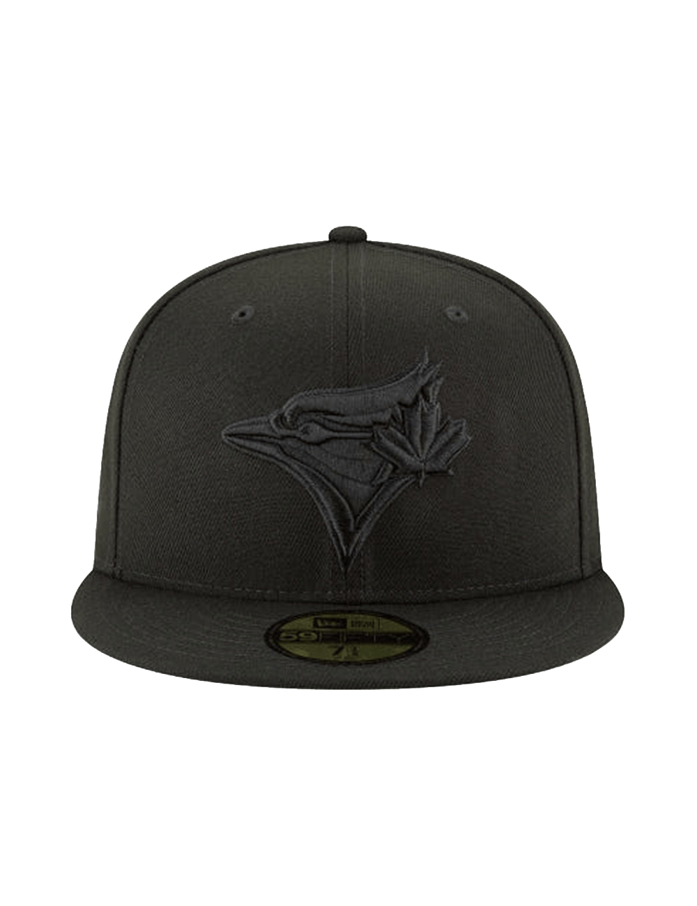 New Era Caps Toronto Blue Jays New Era MLB Black On Black 59FIFTY Fitted Hat