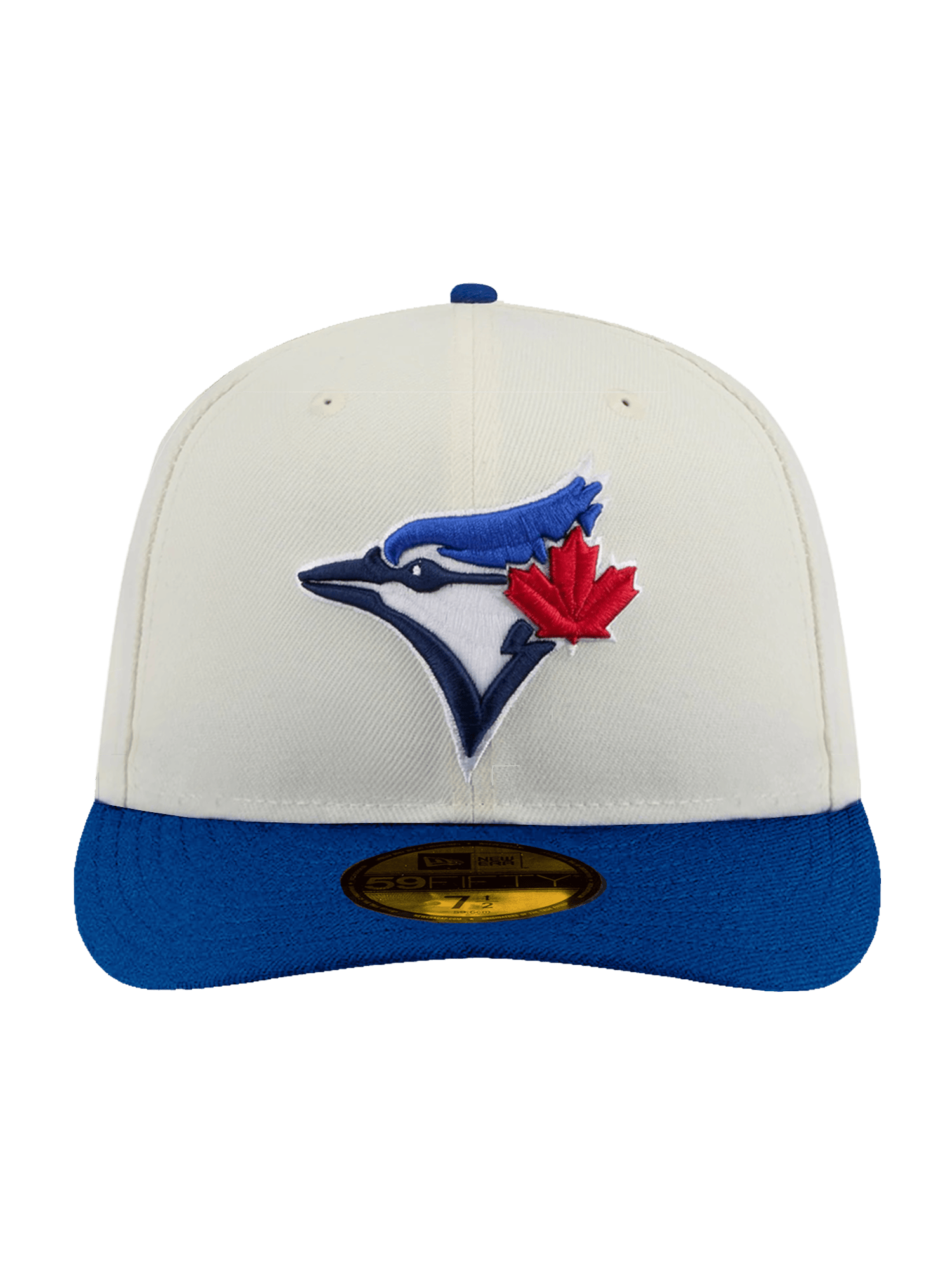 New Era Caps Toronto Blue Jays New Era MLB Team 2 Tone 59FIFTY Pre-Curved Fitted Hat - Chrome