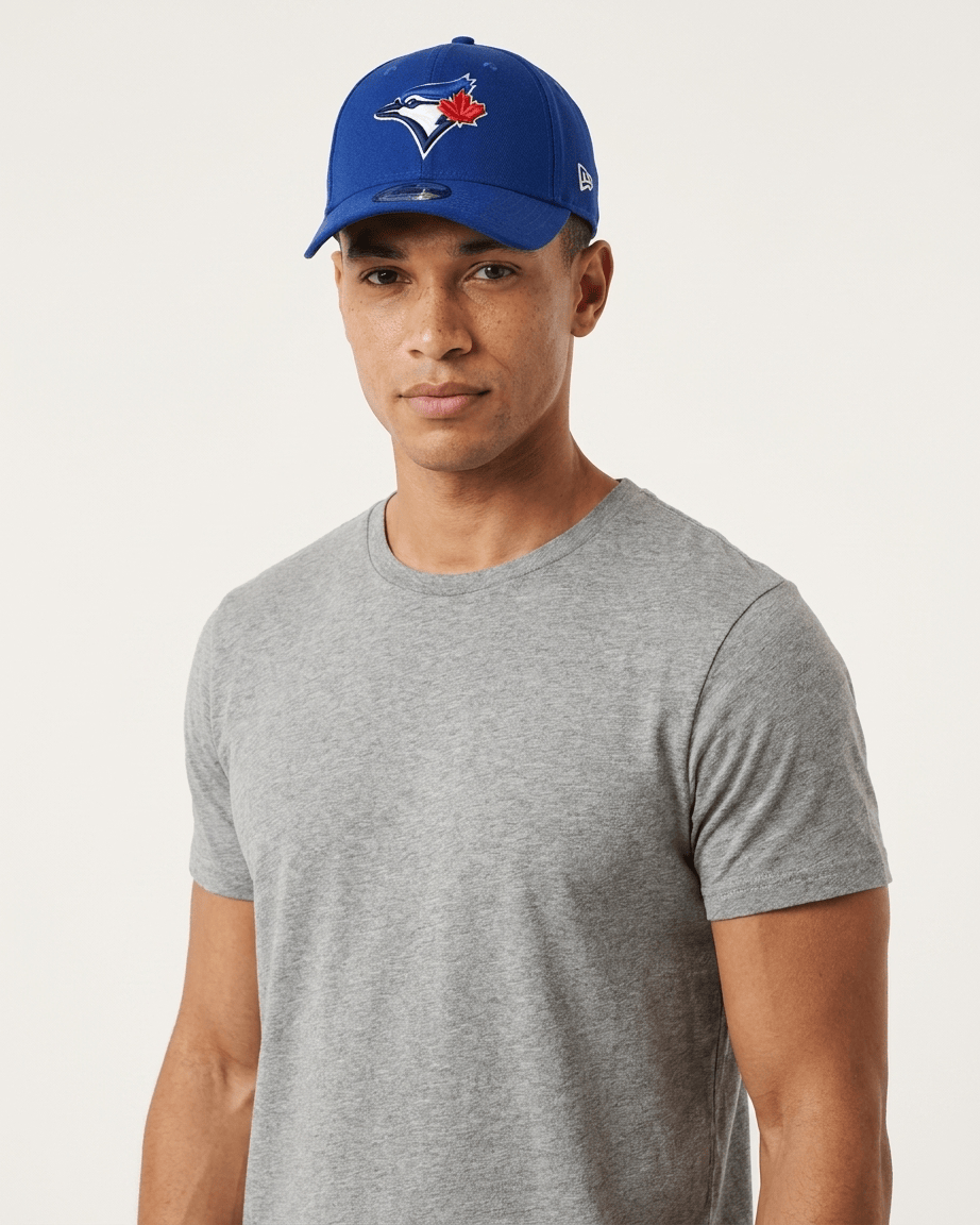 New Era Caps Toronto Blue Jays New Era MLB Team 39THIRTY Stretch-Fit Hat - Blue