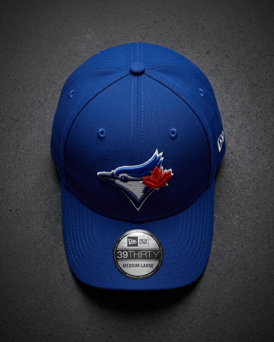 New Era Caps Toronto Blue Jays New Era MLB Team 39THIRTY Stretch-Fit Hat - Blue
