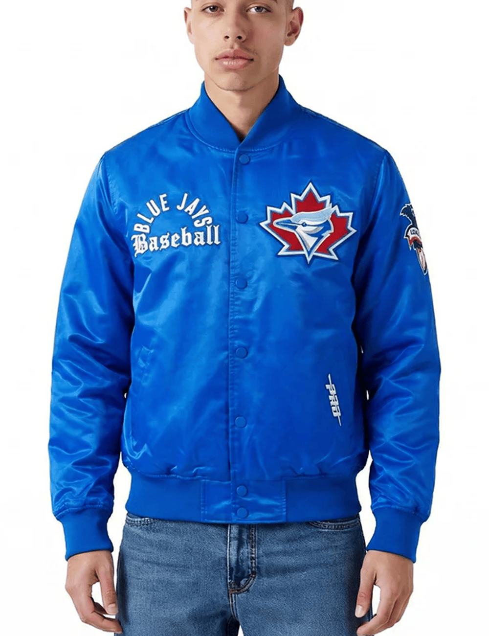 Pro Standard Jackets Toronto Blue Jays Pro Standard MLB Modern Original Lightweight Satin Jacket - Blue