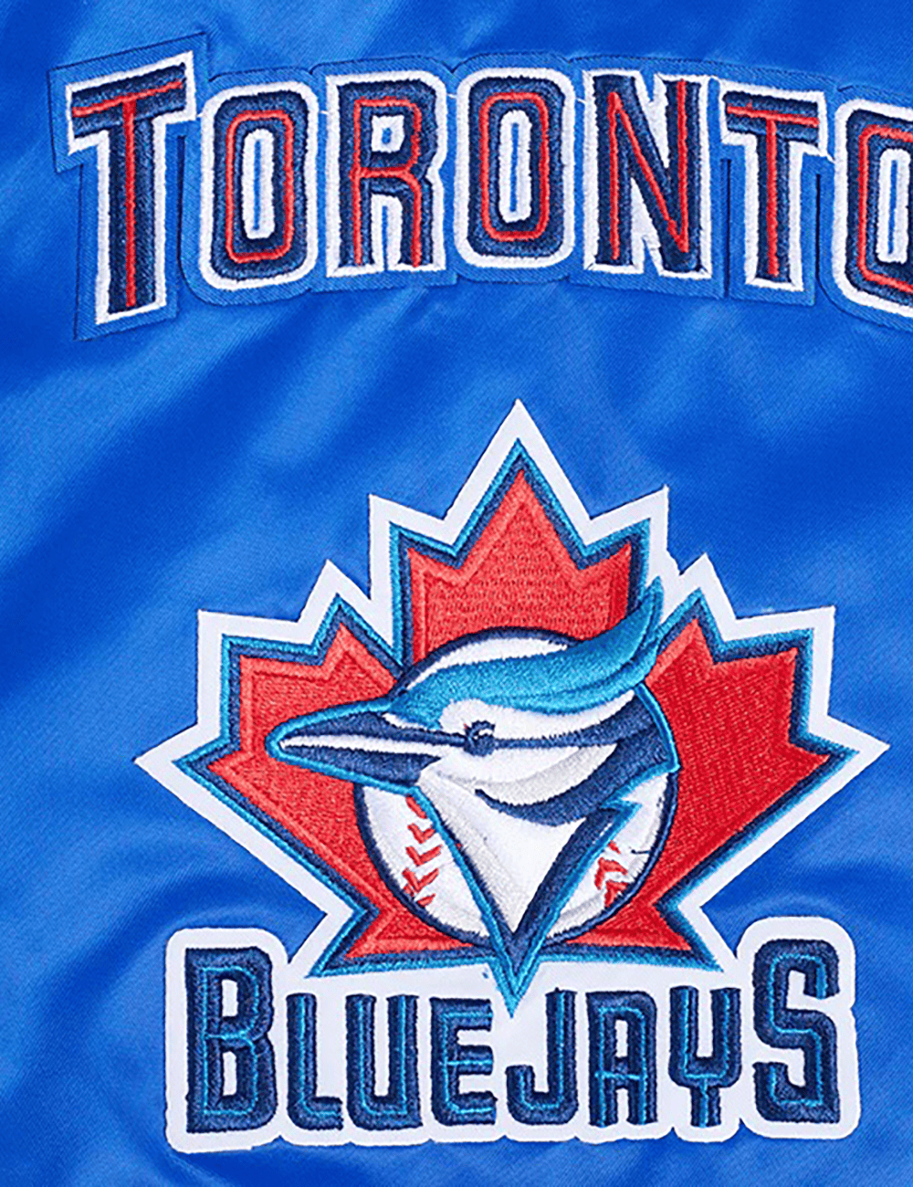 Pro Standard Jackets Toronto Blue Jays Pro Standard MLB Retro Classic Rib Satin Jacket - Blue