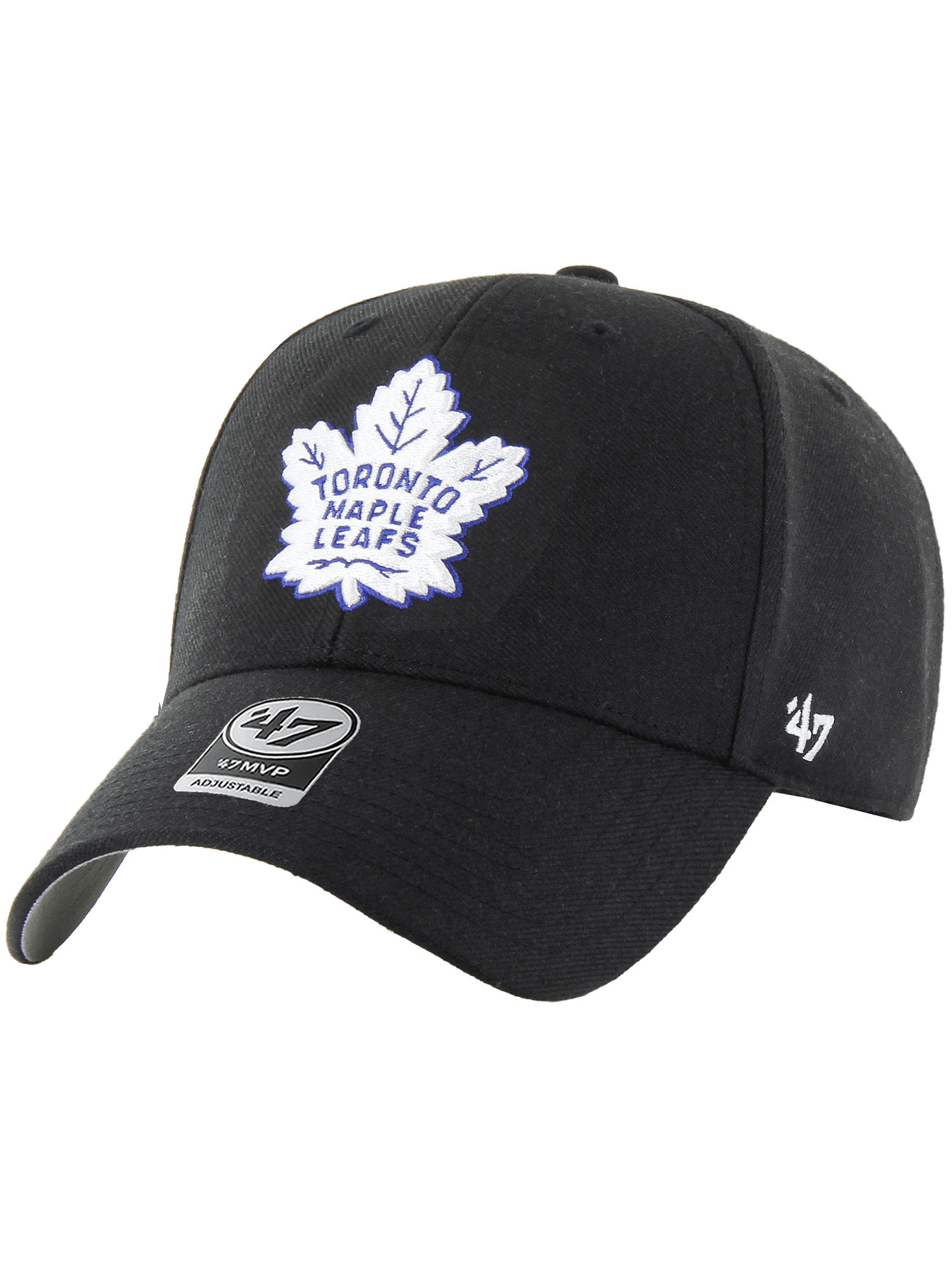 47 Brand Caps Toronto Maple Leafs '47 NHL Wordmark Hit MVP Snapback Hat - Black