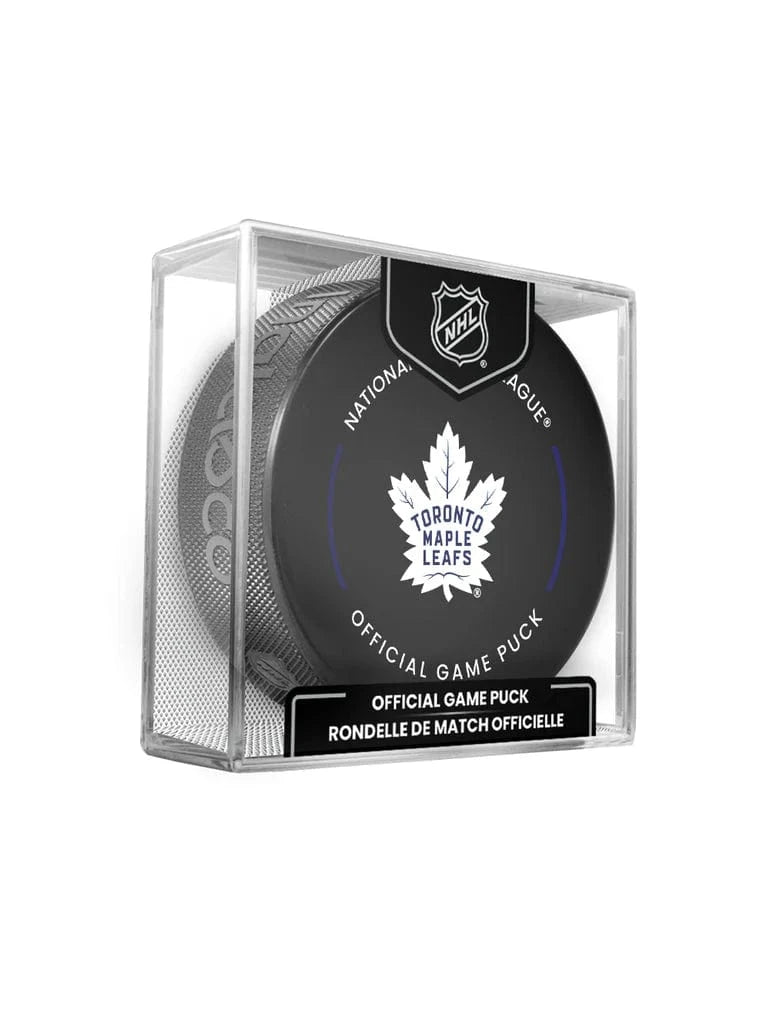Inglasco Pucks Toronto Maple Leafs Inglasco NHL 24-25 Official Game Puck In Cube