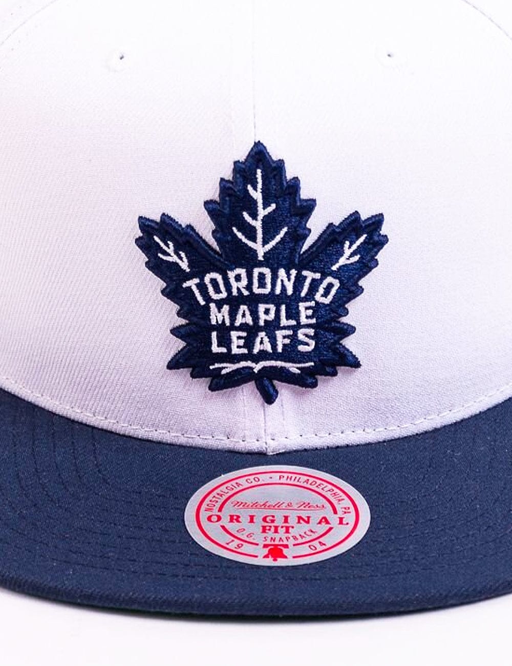Mitchell And Ness Caps Toronto Maple Leafs Mitchell & Ness NHL Team 2T OG Snapback Hat - White