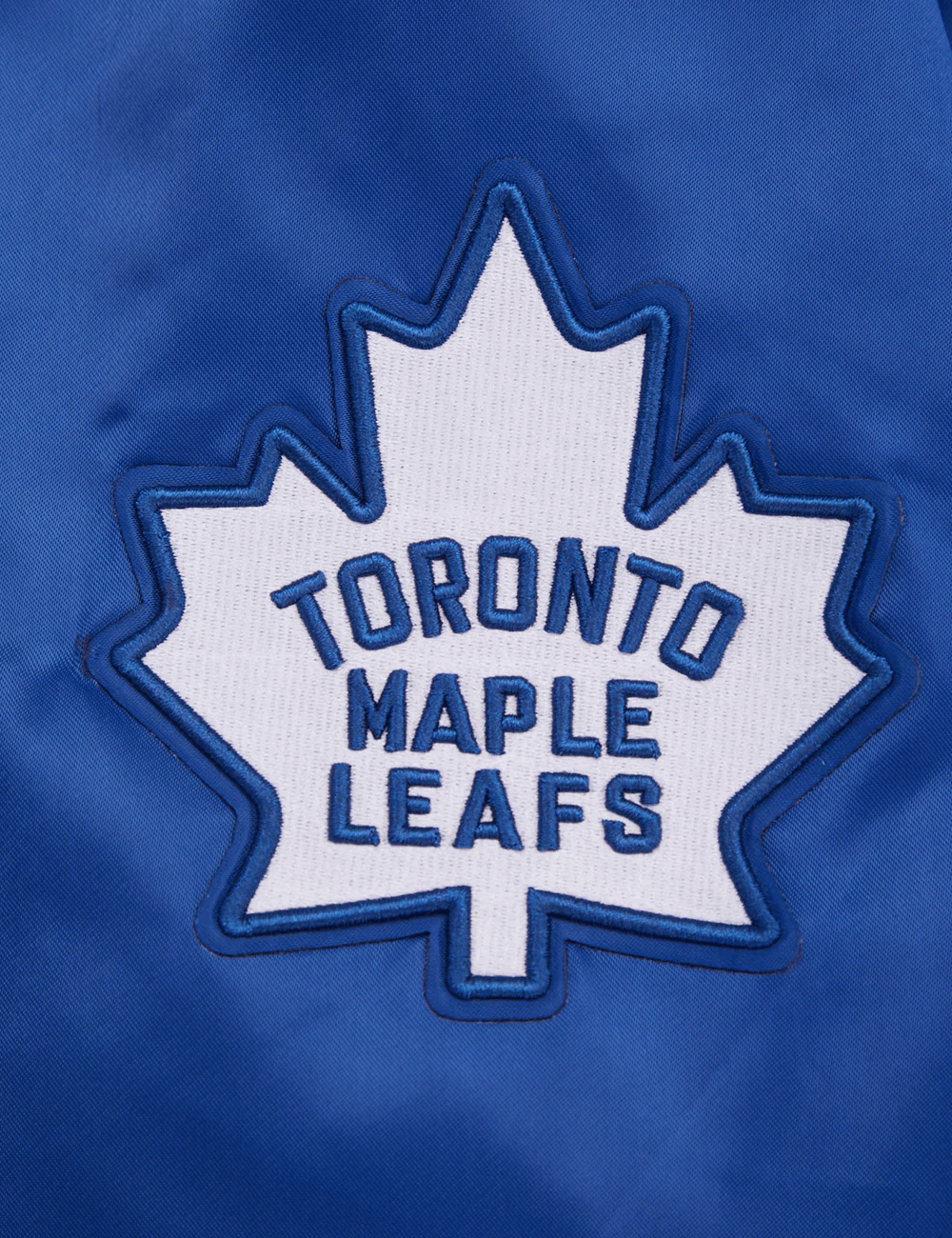 Pro Standard Jackets Toronto Maple Leafs Pro Standard NHL Retro Classic Lightweight Satin Jacket - Blue