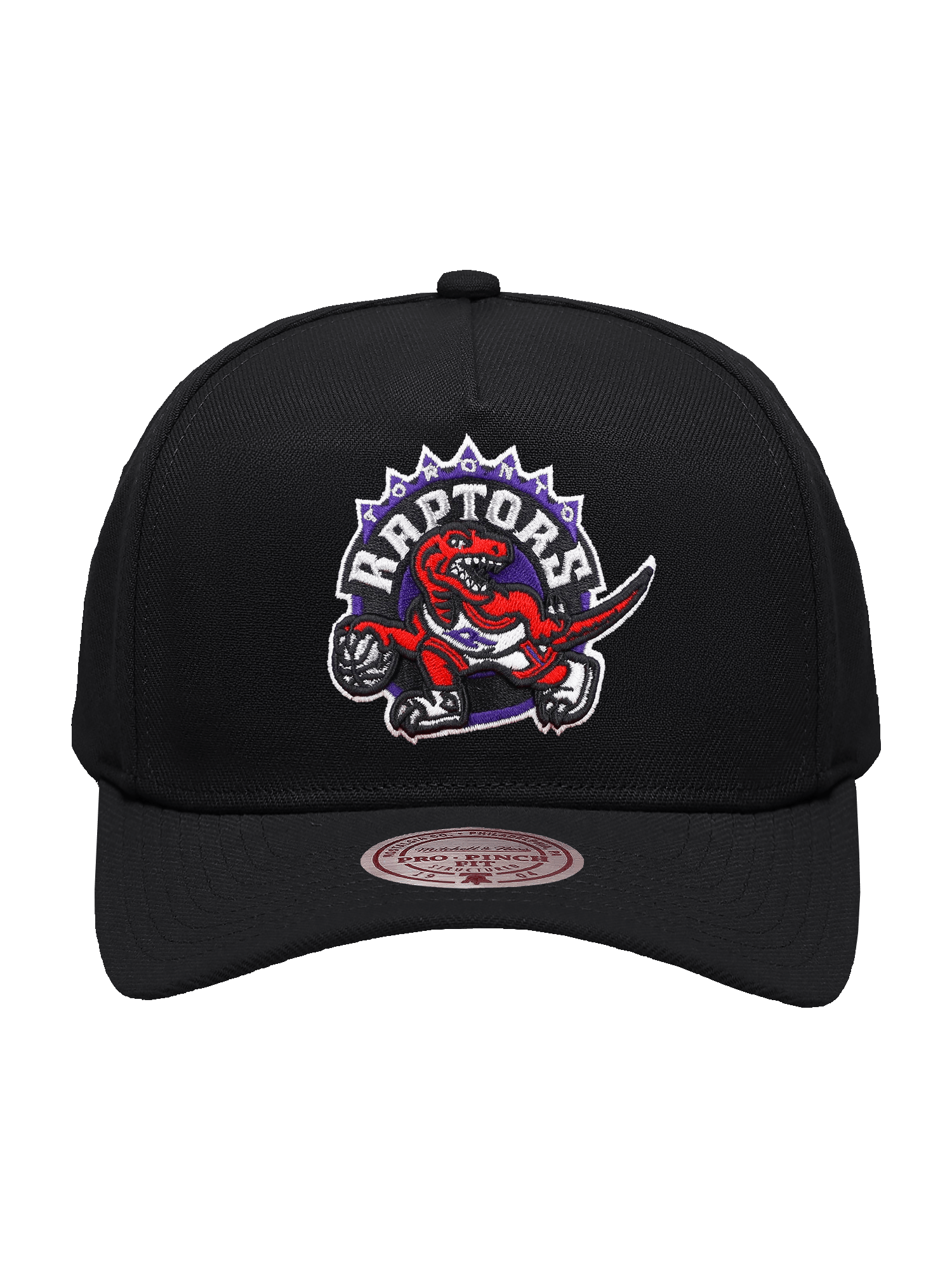Mitchell And Ness Caps Toronto Raptors Mitchell & Ness NBA HWC Pro Pinch Snapback Hat - Black
