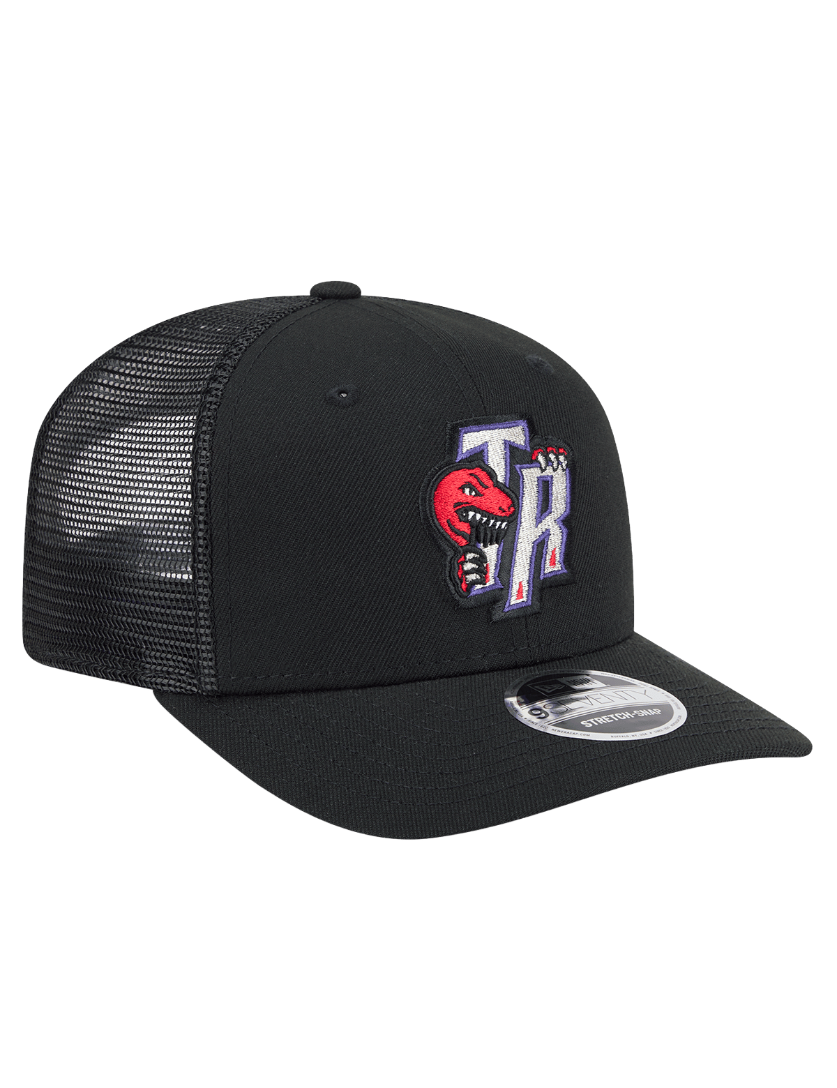 New Era Caps Toronto Raptors New Era NBA HWC 9SEVENTY Trucker Stretch Snapback Hat - Black