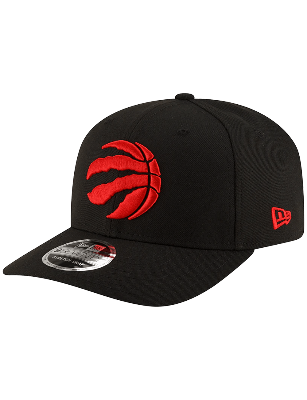 New Era Caps Toronto Raptors New Era NBA Team 9SEVENTY Stretch-Snapback Hat - Black