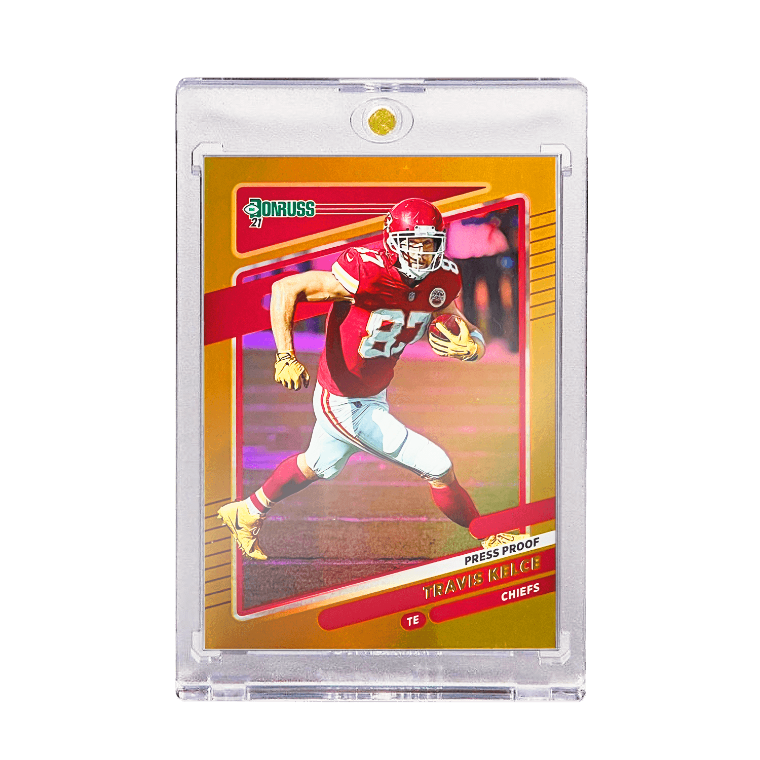 Panini Cards Travis Kelce Kansas City Chiefs Panini NFL 21 Donruss Press Orange Card