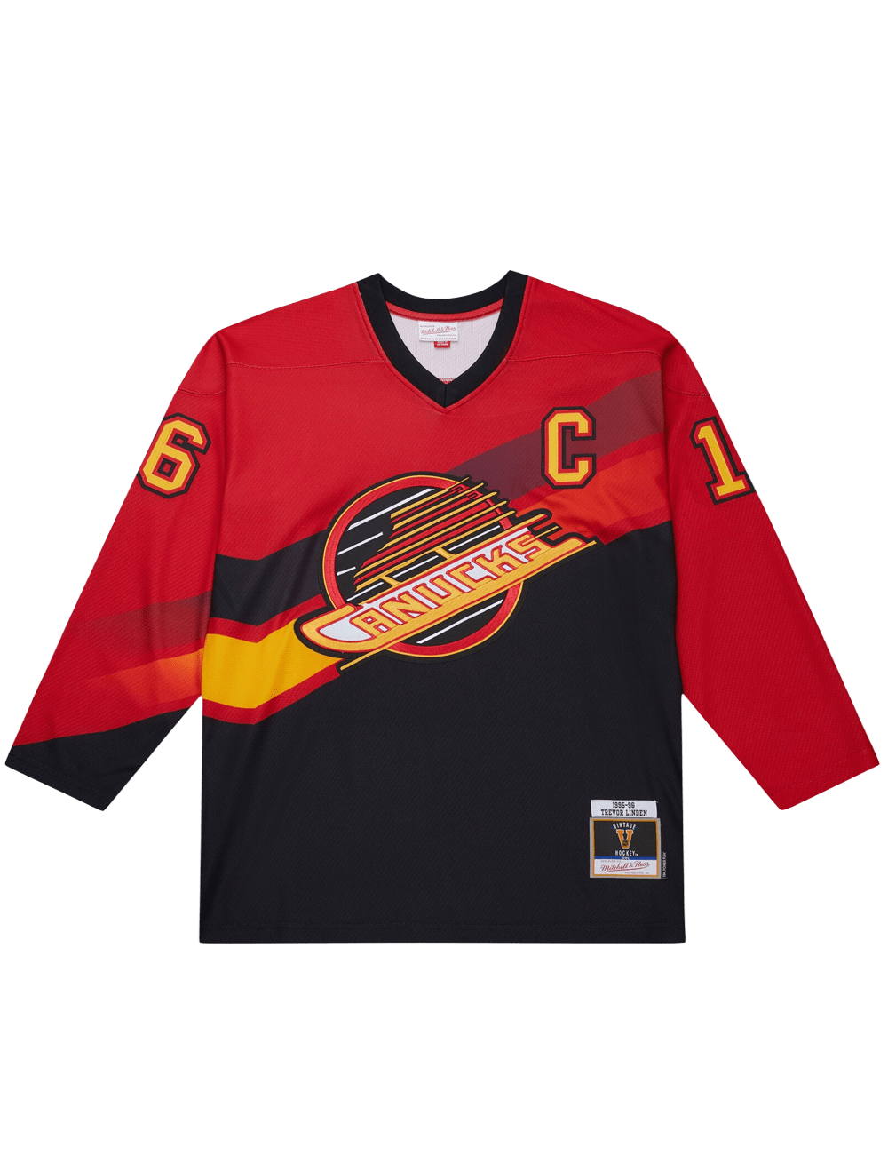 Mitchell And Ness Jerseys Trevor Linden Vancouver Canucks Mitchell & Ness NHL 95 Alt Power Play Jersey - Red