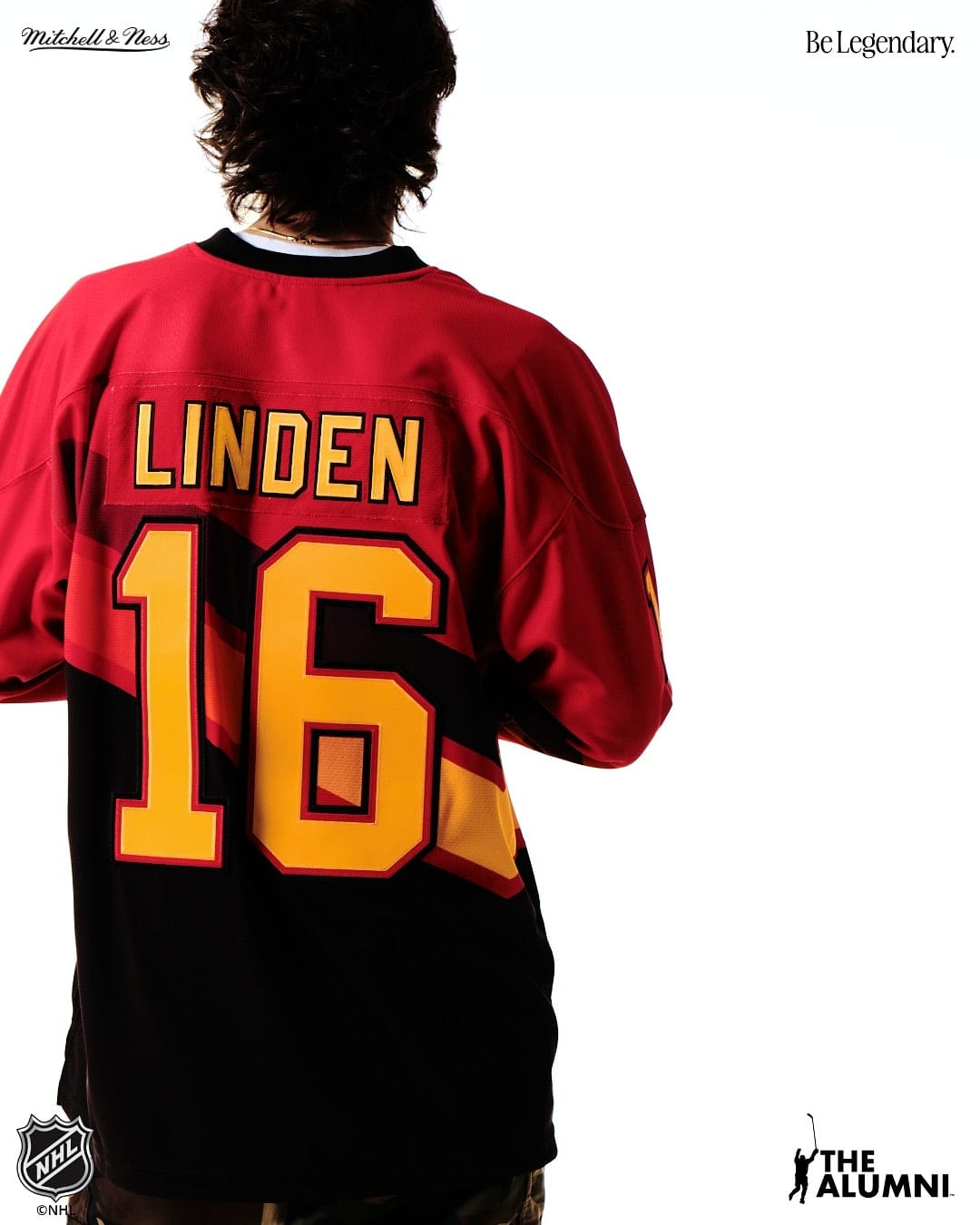 Mitchell And Ness Jerseys Trevor Linden Vancouver Canucks Mitchell & Ness NHL 95 Alt Power Play Jersey - Red