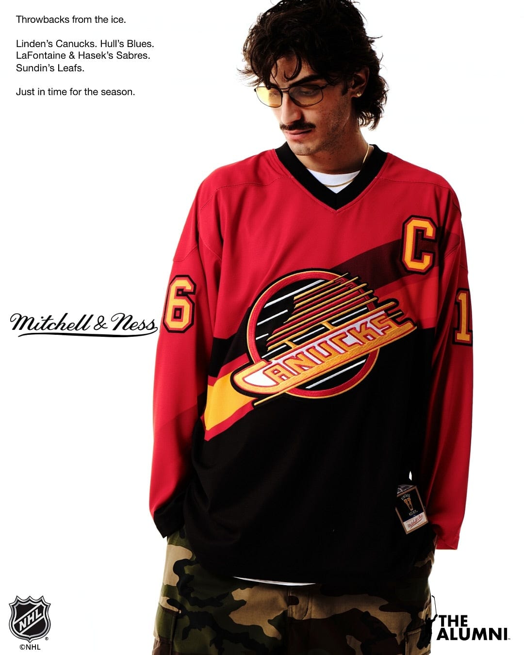 Mitchell And Ness Jerseys Trevor Linden Vancouver Canucks Mitchell & Ness NHL 95 Alt Power Play Jersey - Red