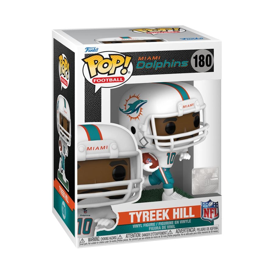 Funko Figures Tyreek Hill Miami Dolphins Funko NFL Pop Vinyl 3.75" Figure - White