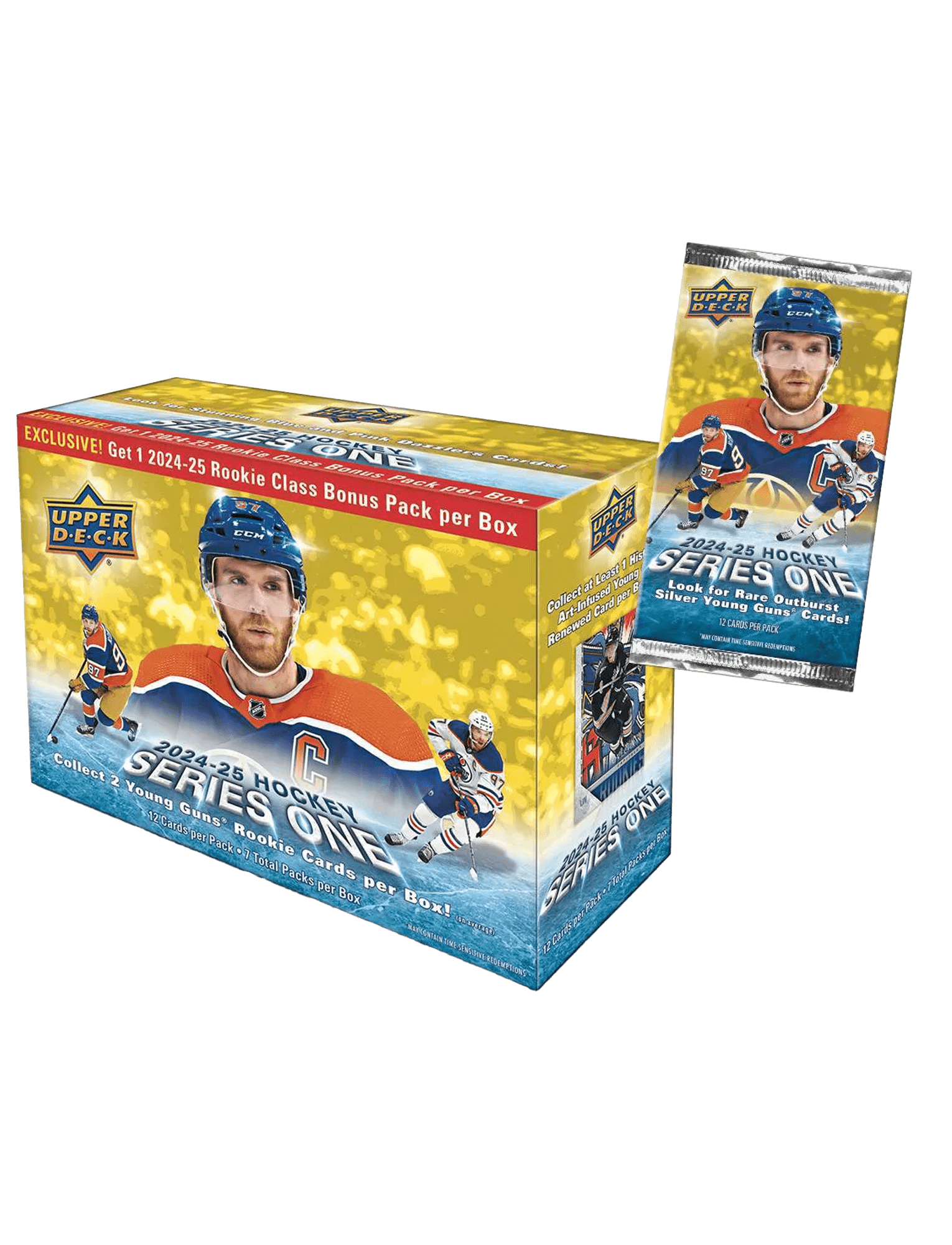 Upper Deck Cards Upper Deck NHL 24-25 Series 1 Mega Trading Card Pack