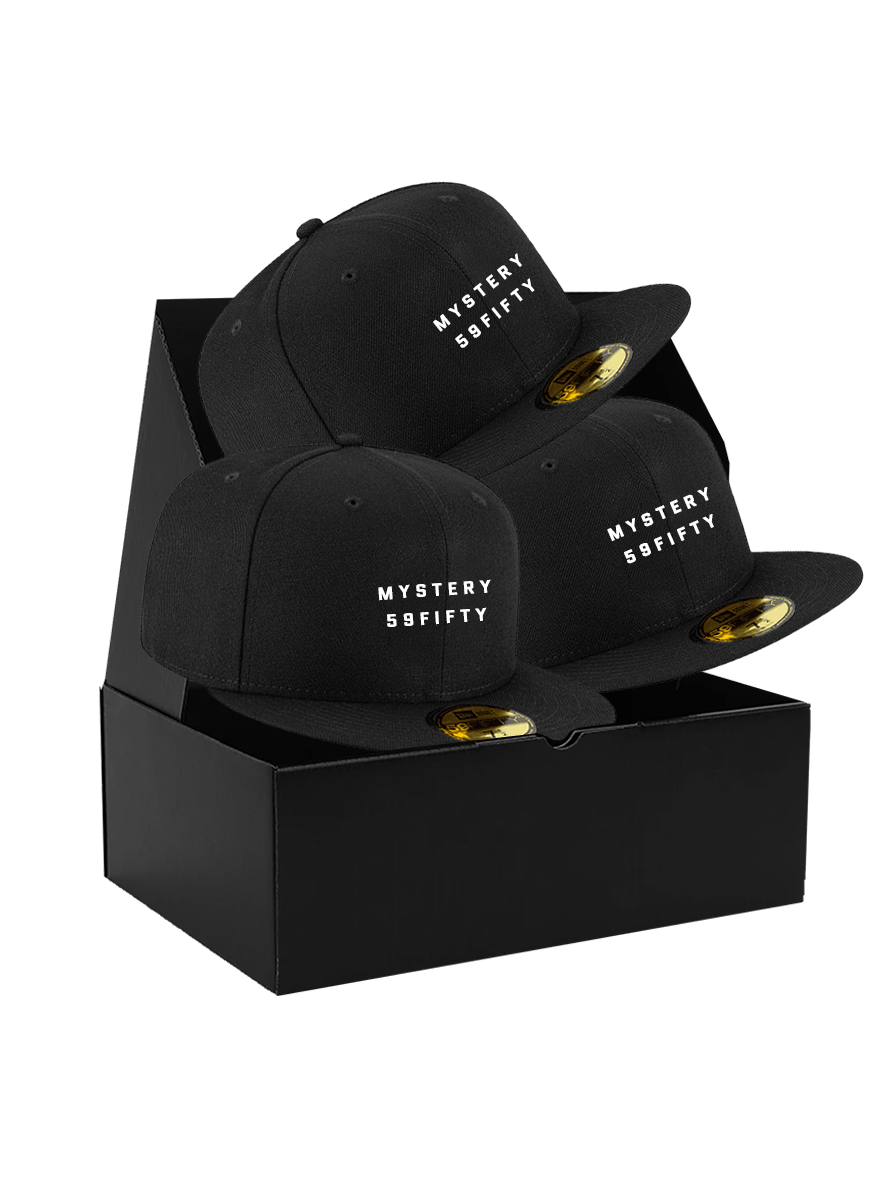 US Sports HQ Caps US Sports Mystery Box - 3 x 59FIFTY Flat Brim Fitted Hats