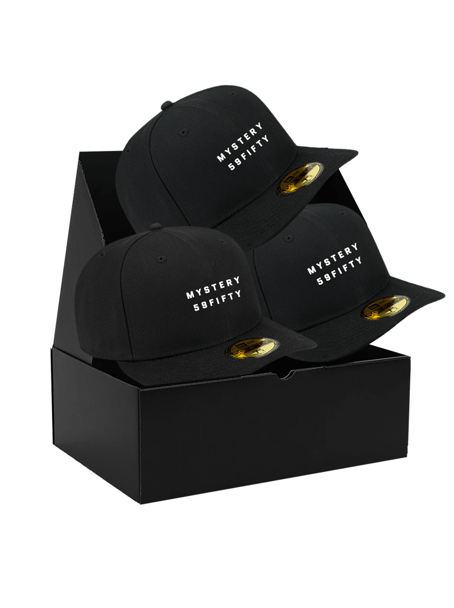 US Sports HQ Caps US Sports Mystery Box - 3 x 59FIFTY Pre-Curved Fitted Hats