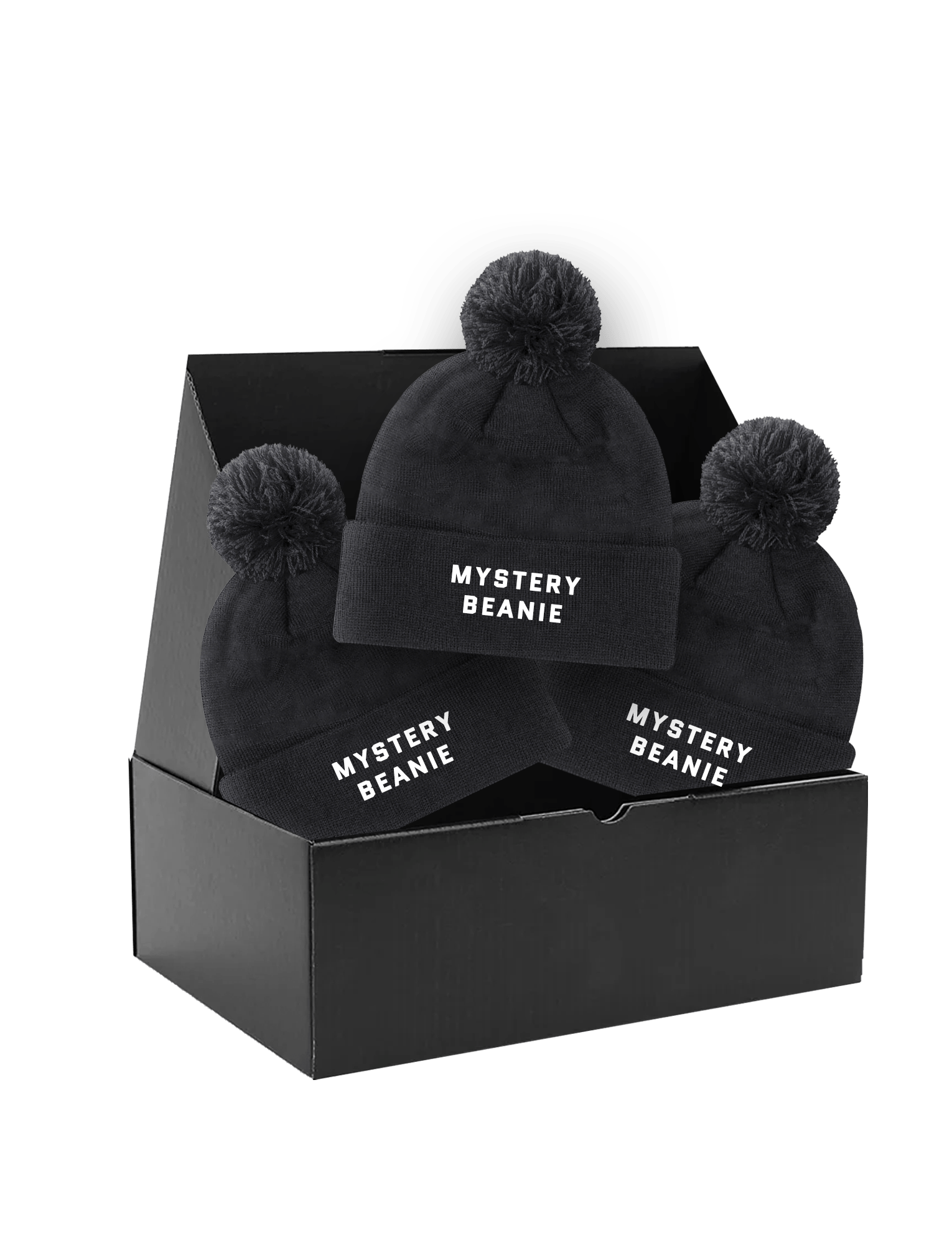 US Sports HQ Beanies US Sports Mystery Box - 3 x Beanies With Poms