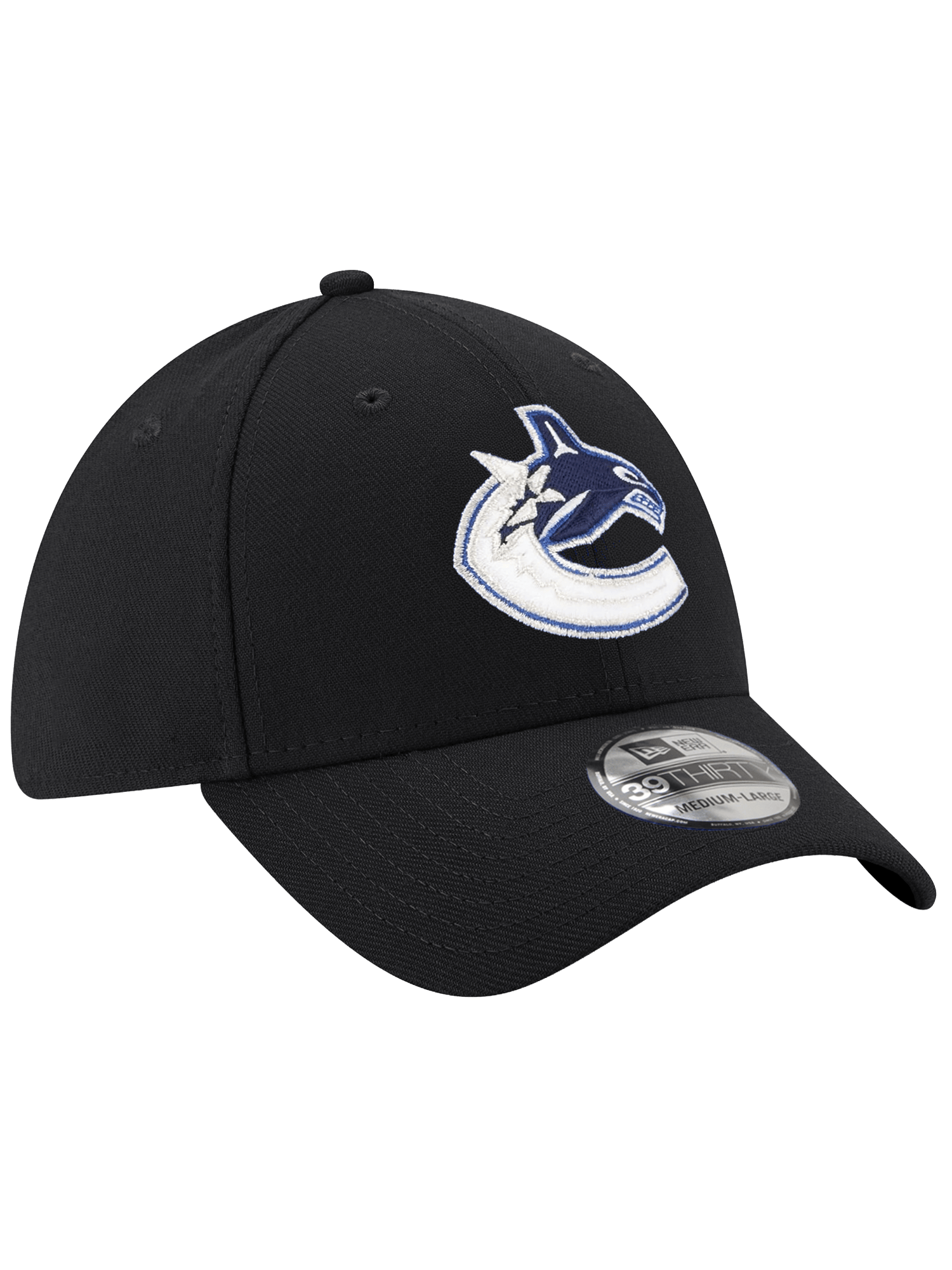 New Era Caps Vancouver Canucks New Era NHL Team 39THIRTY Stretch-Fit Hat - Black