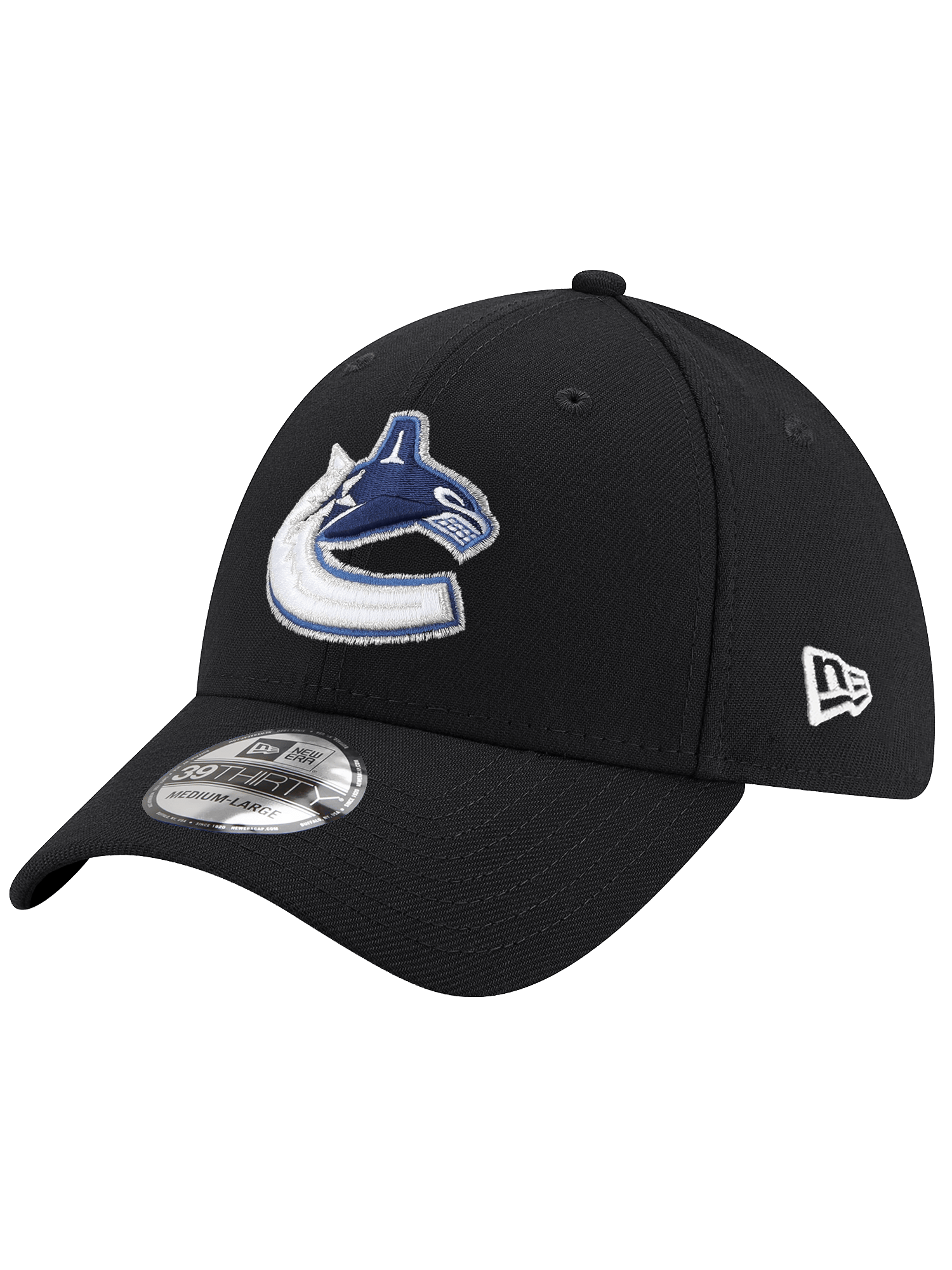 New Era Caps Vancouver Canucks New Era NHL Team 39THIRTY Stretch-Fit Hat - Black